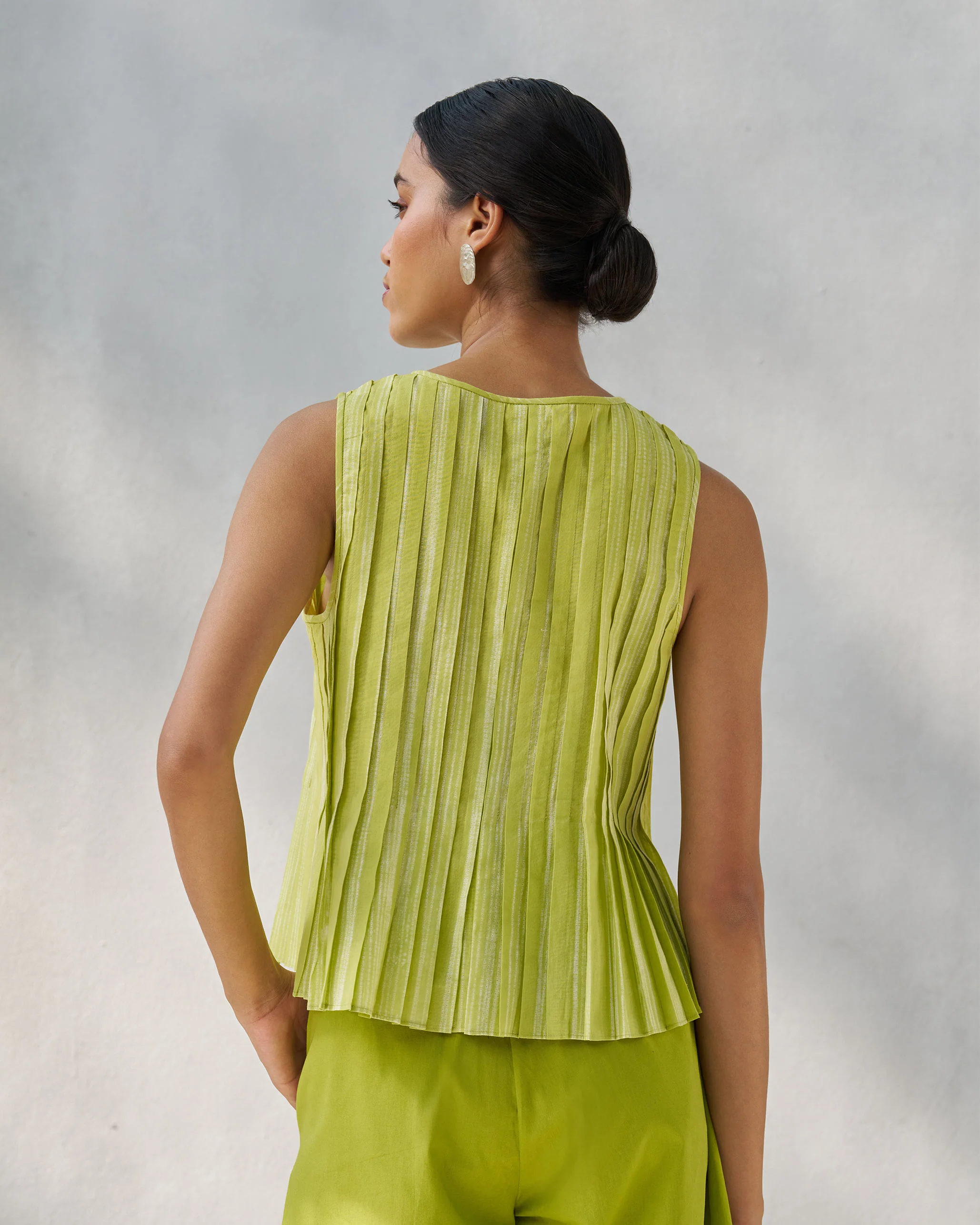 Trumpet Top - Lime & Ivory - Image 5