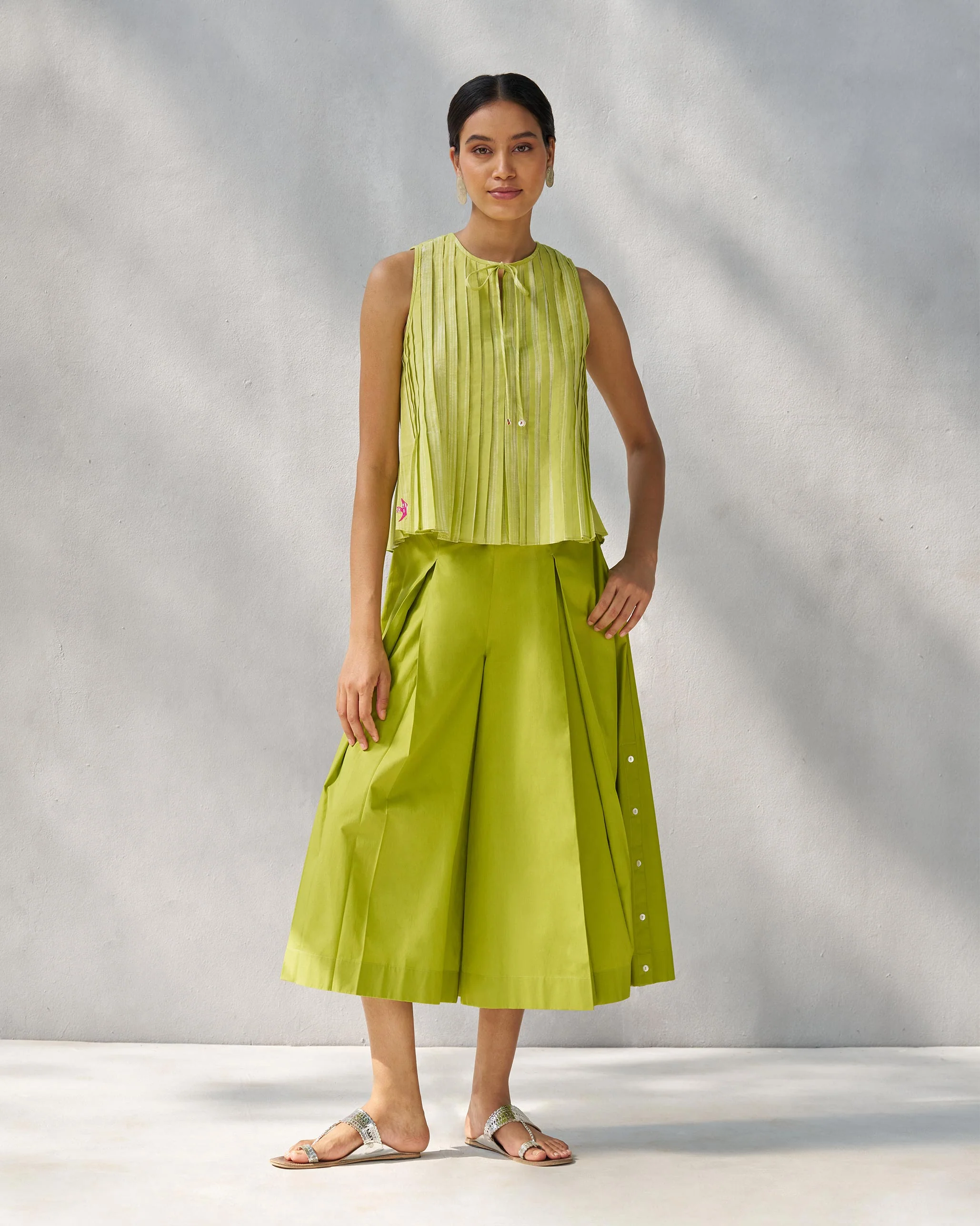 Trumpet Top - Lime & Ivory - Image 8