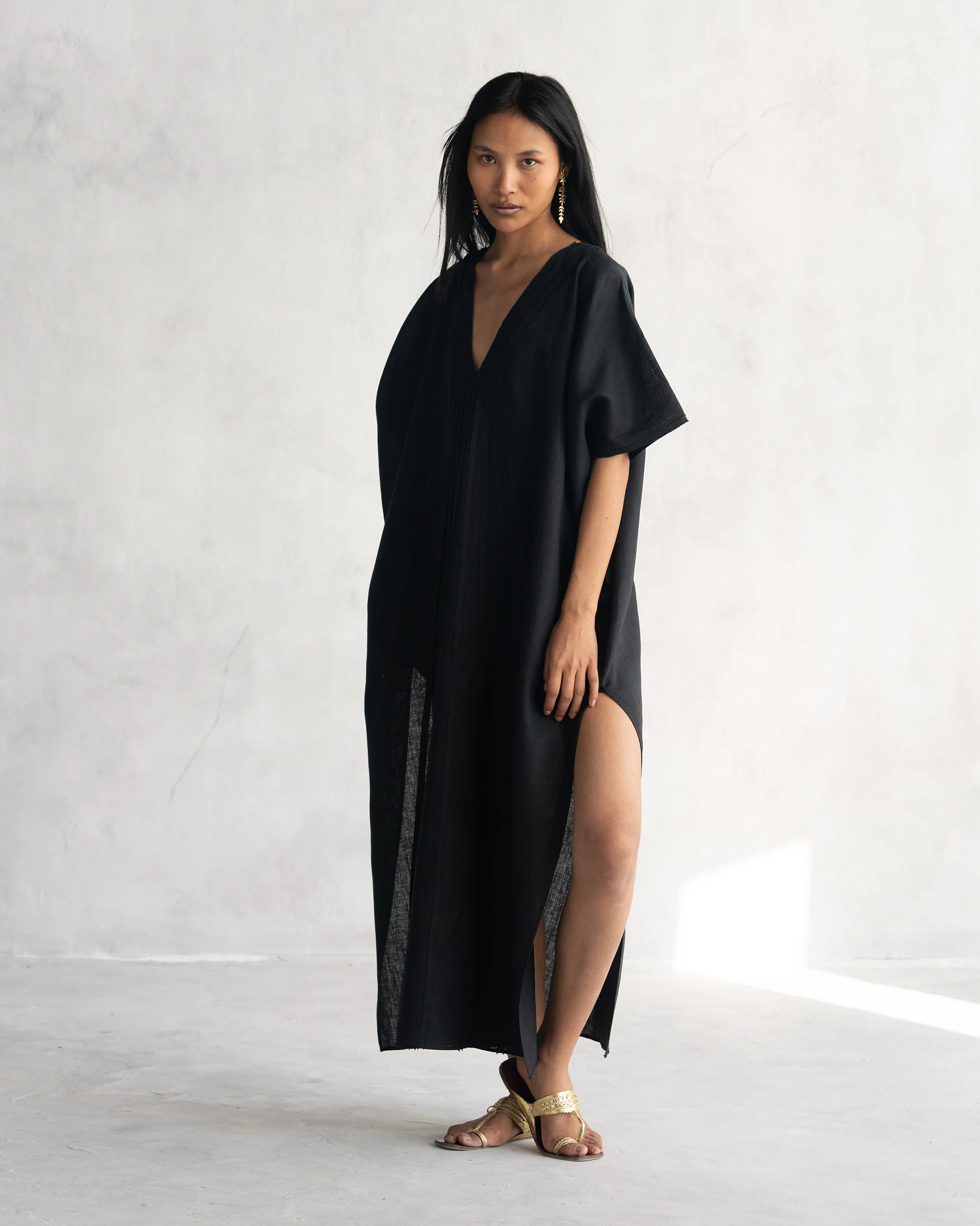 Tulum Kaftan - Black - Image 4