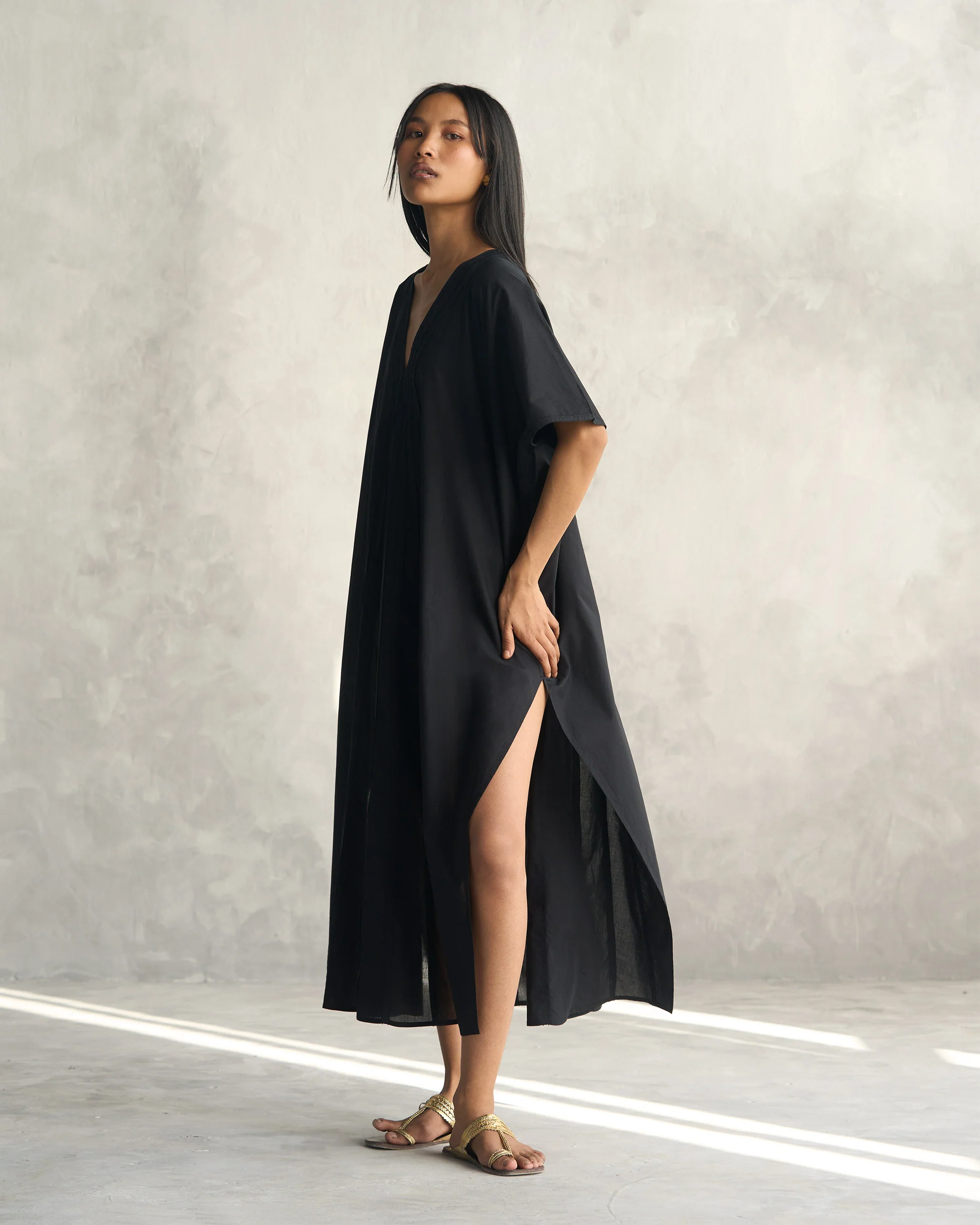 Tulum Kaftan - Black - Image 5
