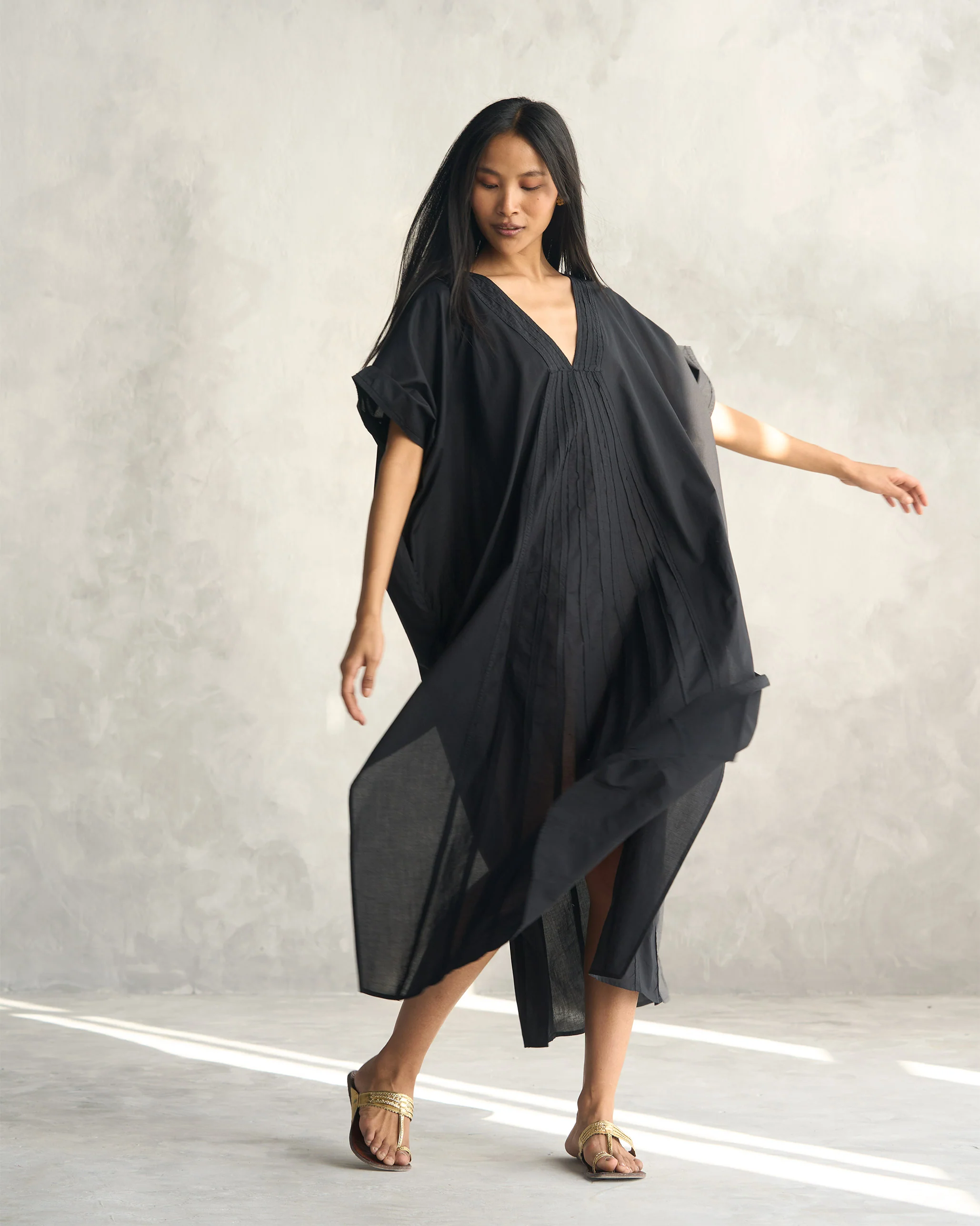 Tulum Kaftan - Black - Image 6