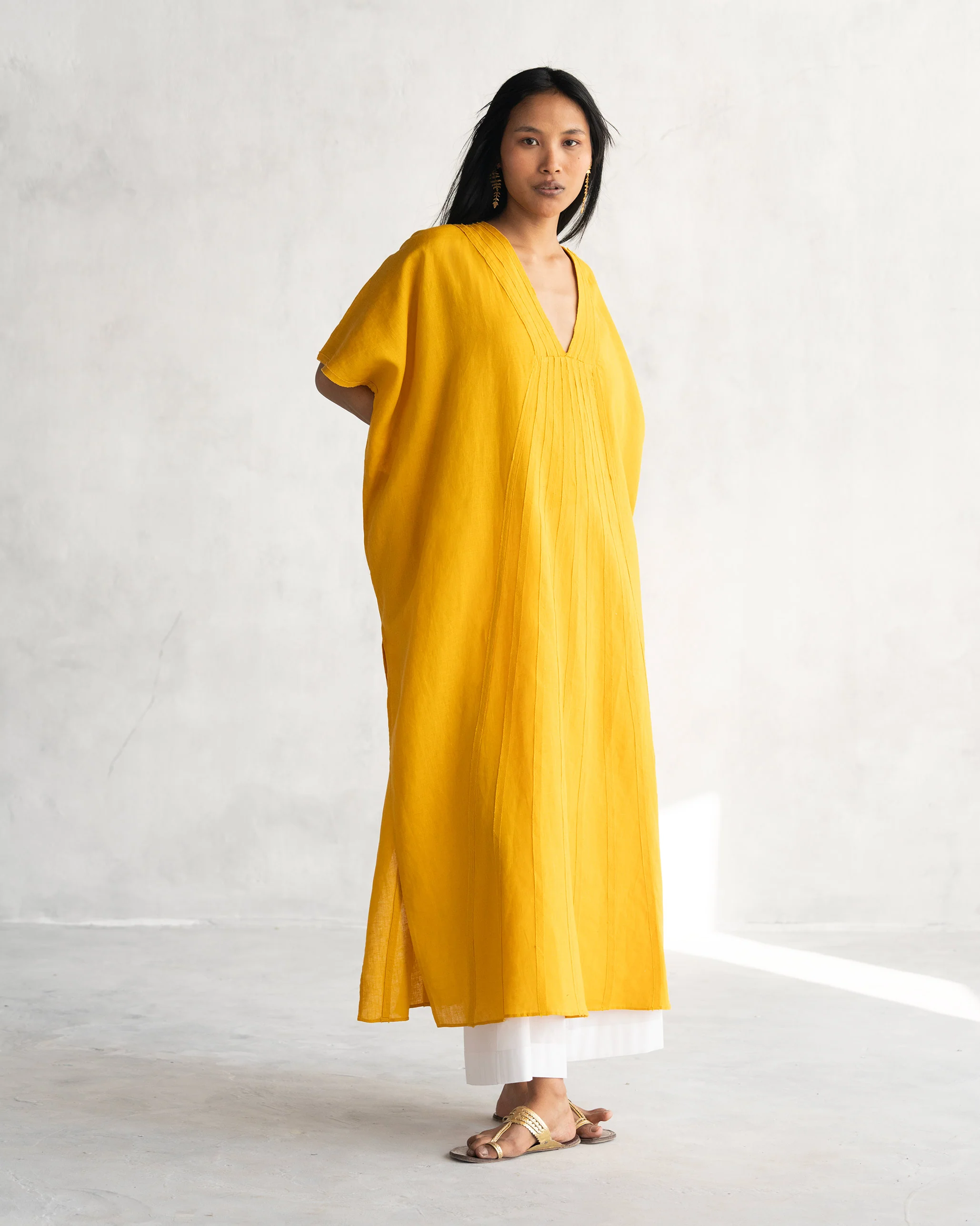 Tulum Kaftan - Ochre - Image 3