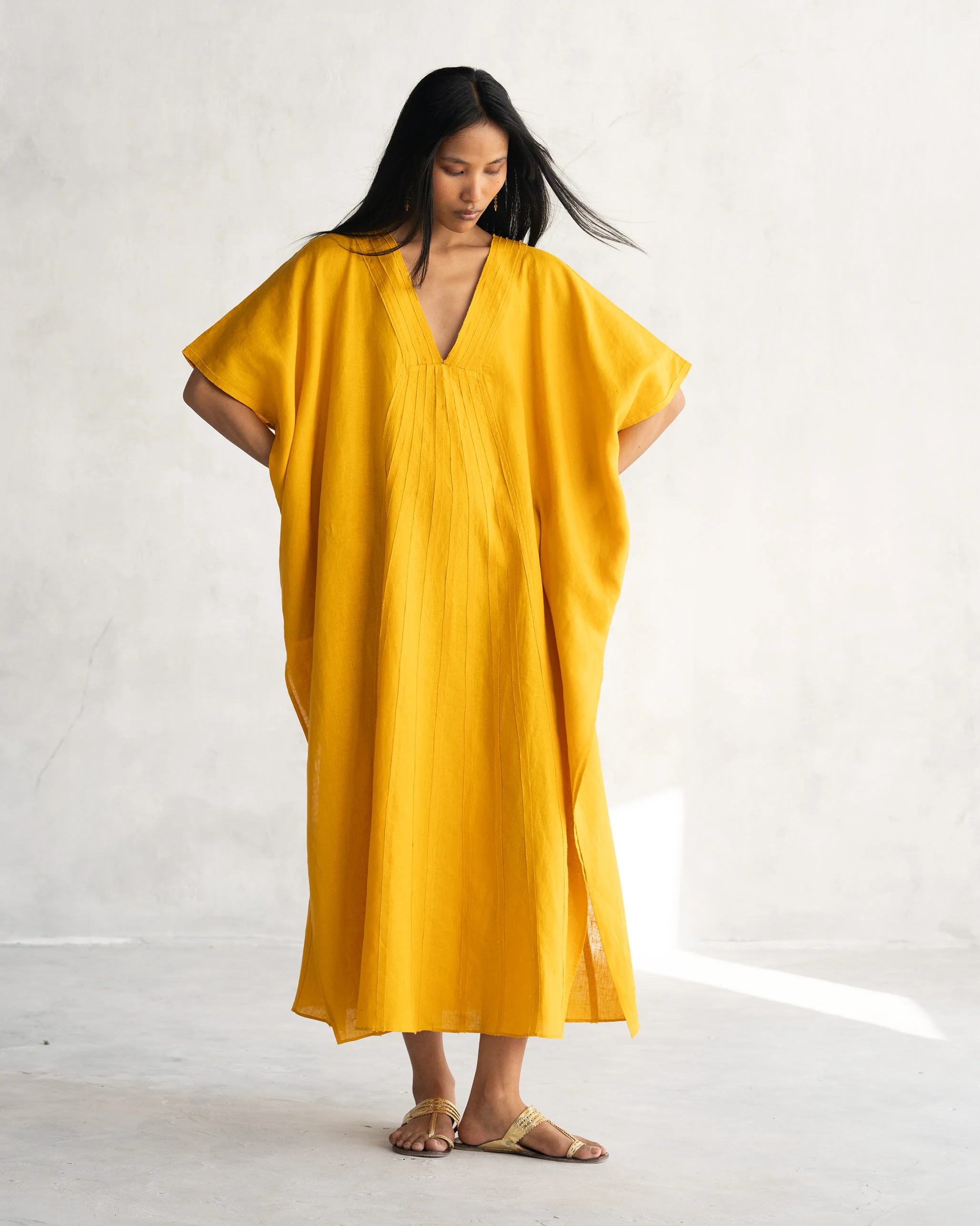 Tulum Kaftan - Ochre - Image 5