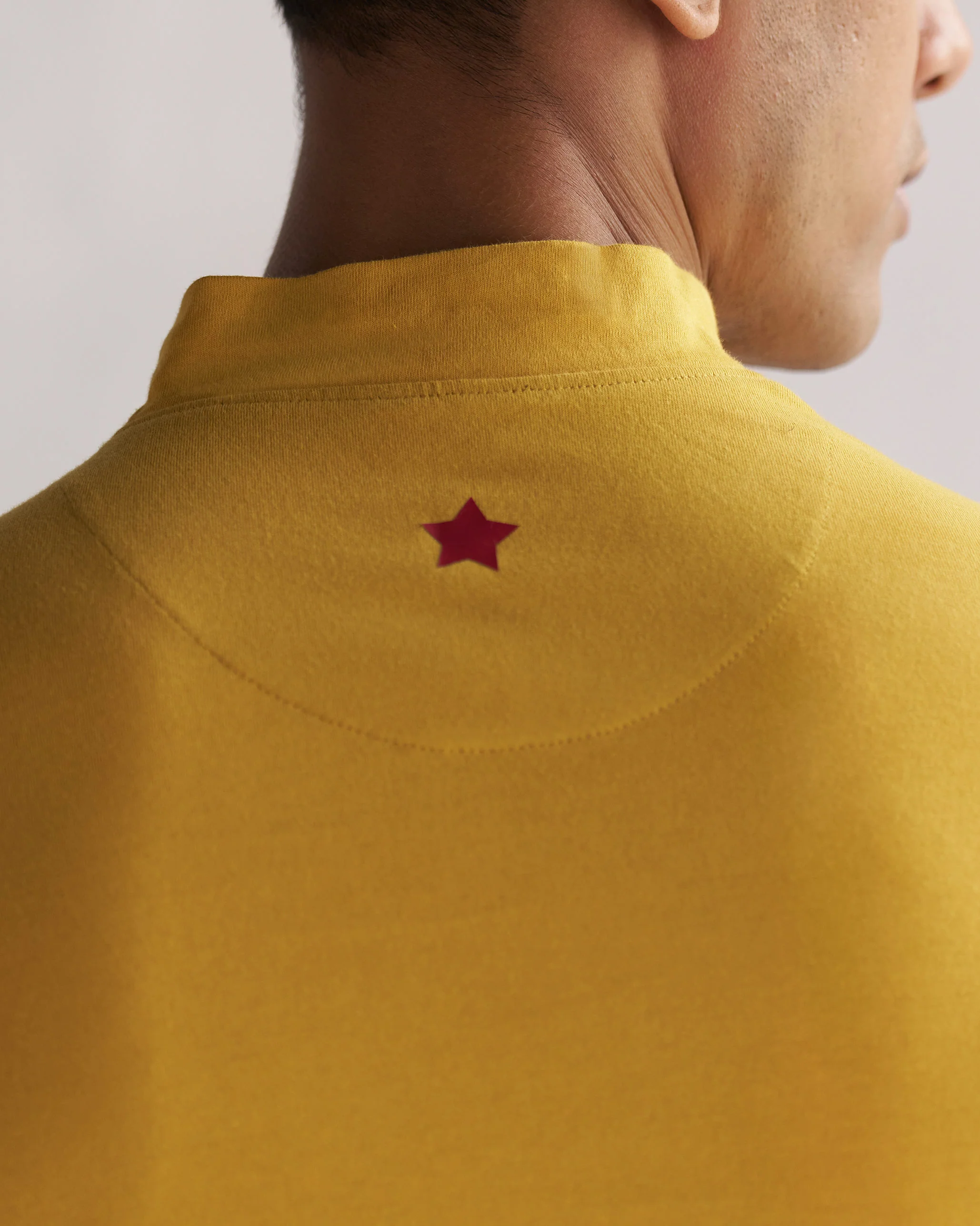 Turtle Neck T-shirt - Mustard - Image 2