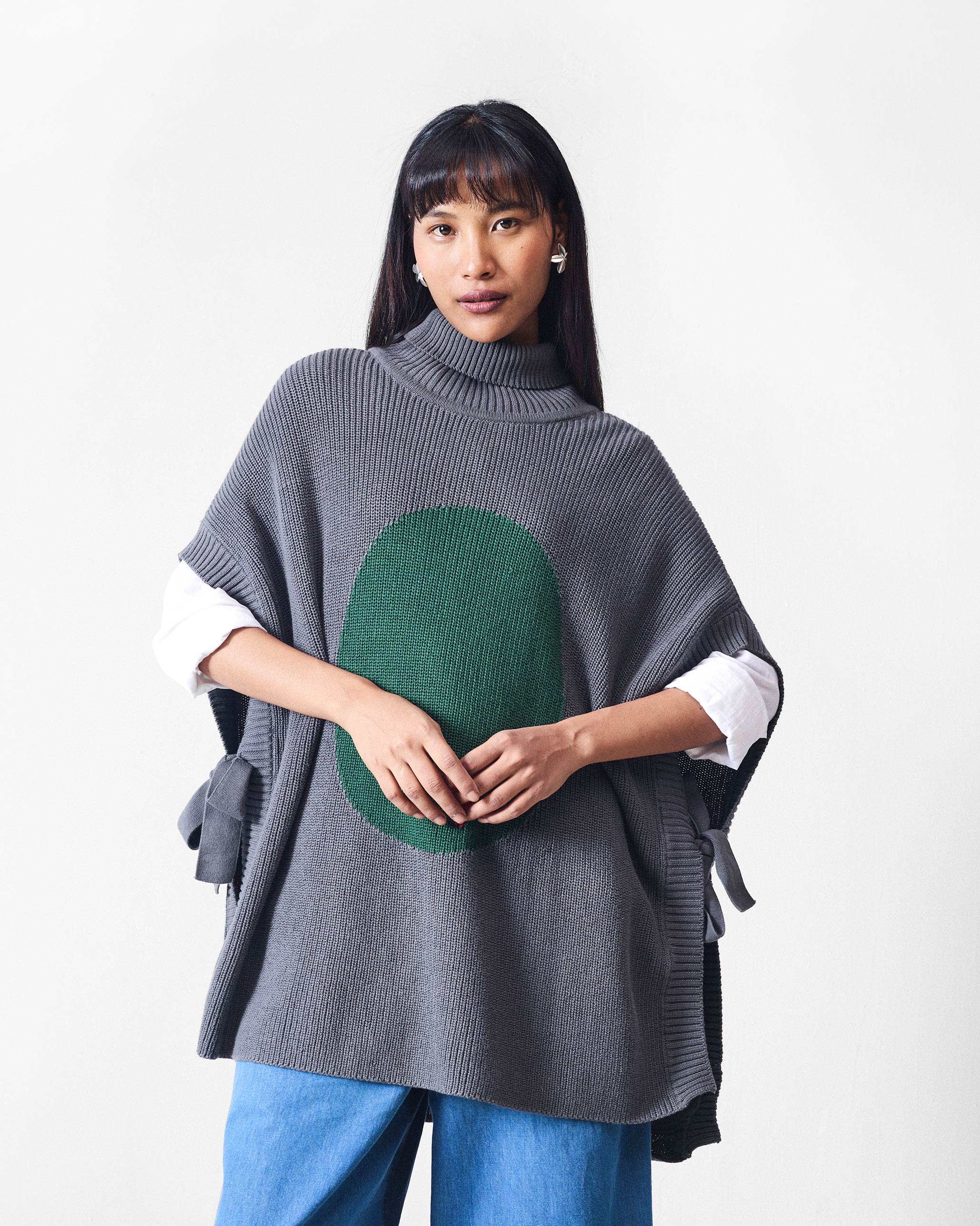 Turtle Neck Top - Charcoal - Image 3