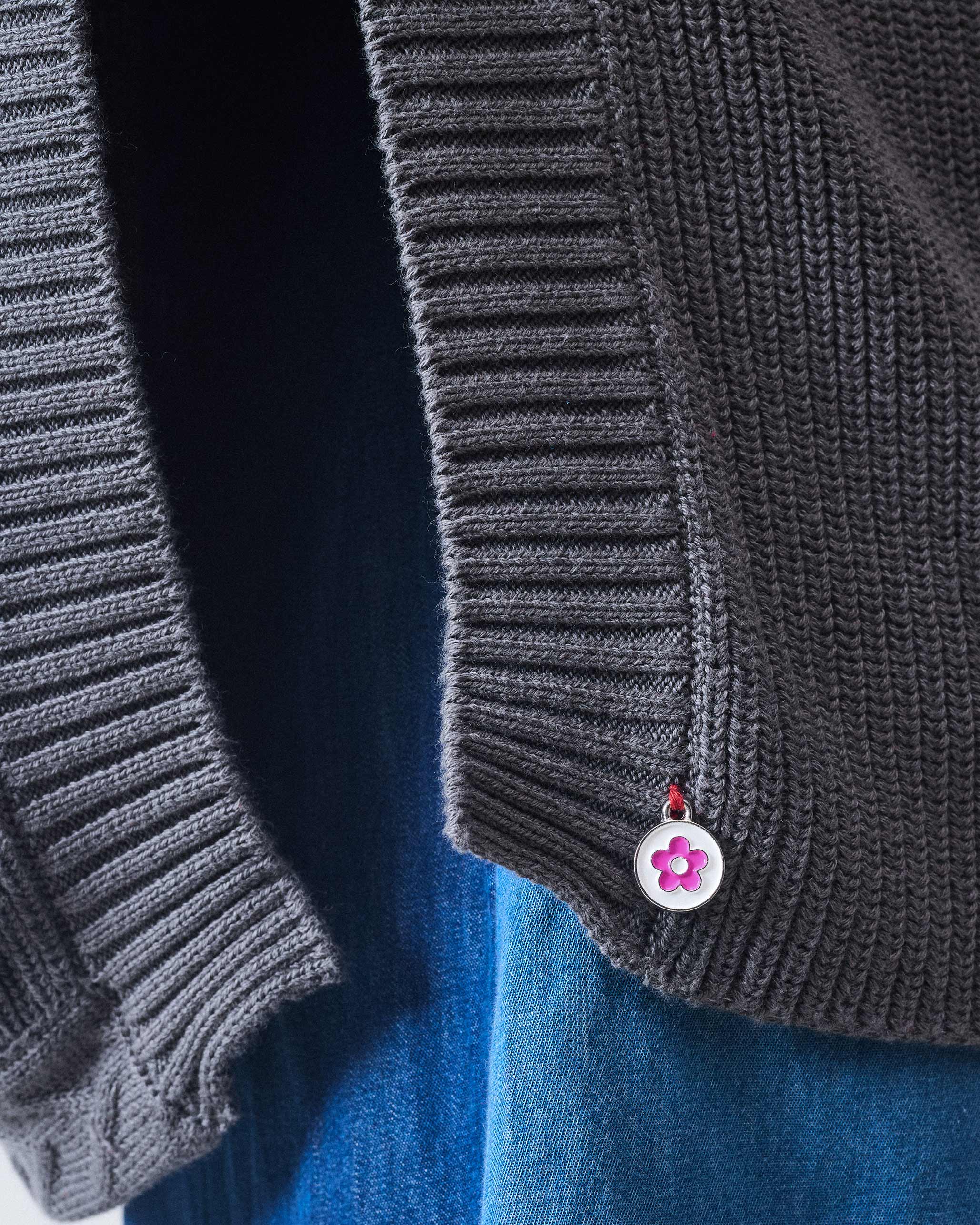 Turtle Neck Top - Charcoal - Image 8