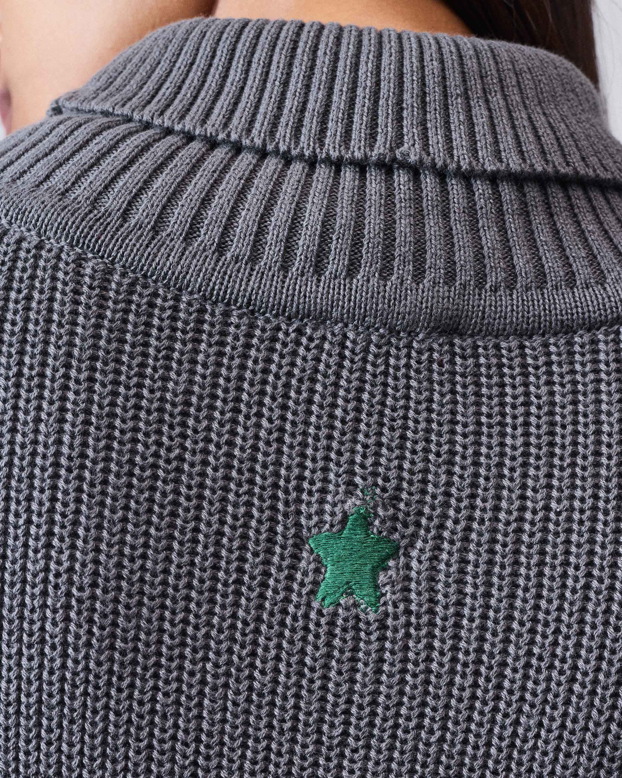 Turtle Neck Top - Charcoal - Image 9