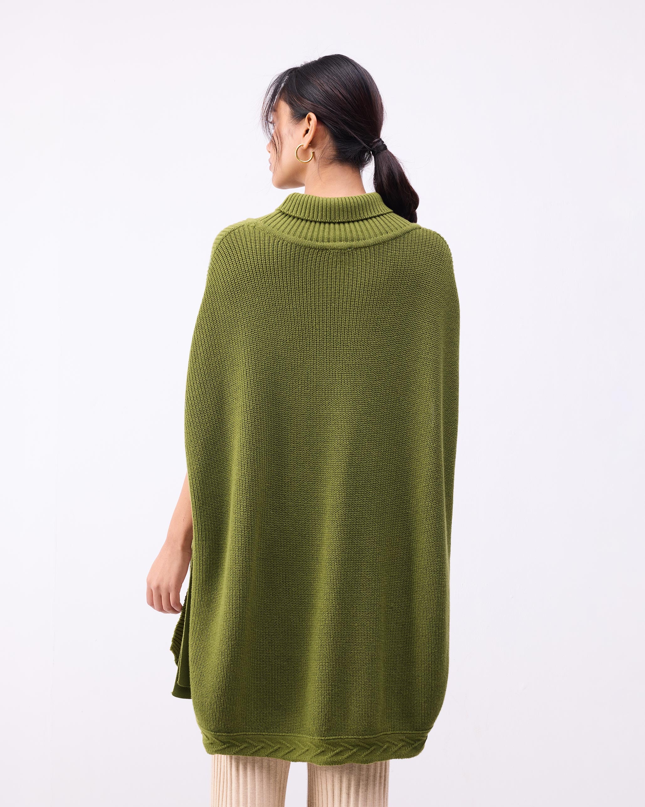 Turtle Neck Top - Olive - Image 4