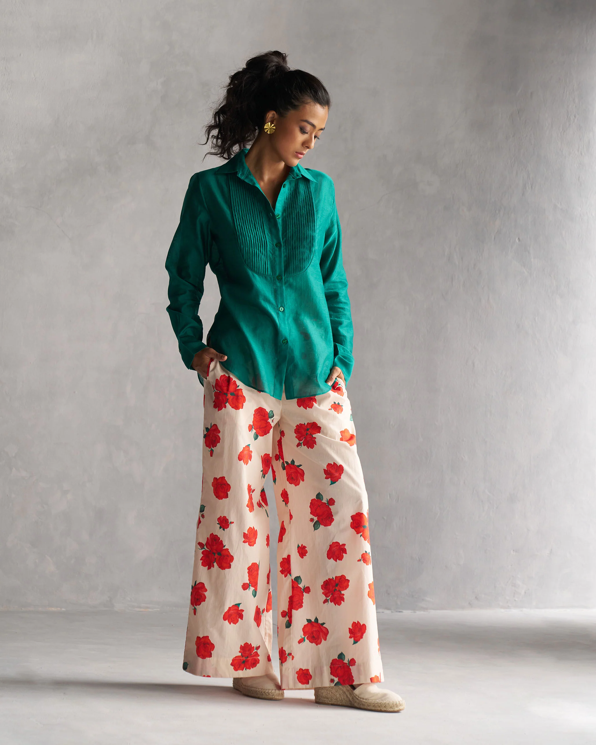 Tuxedo Shirt - Teal - Image 5