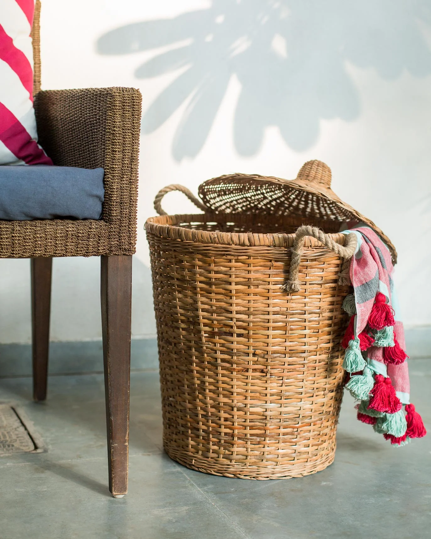 Twilight Bamboo Basket With Cover - Image 5
