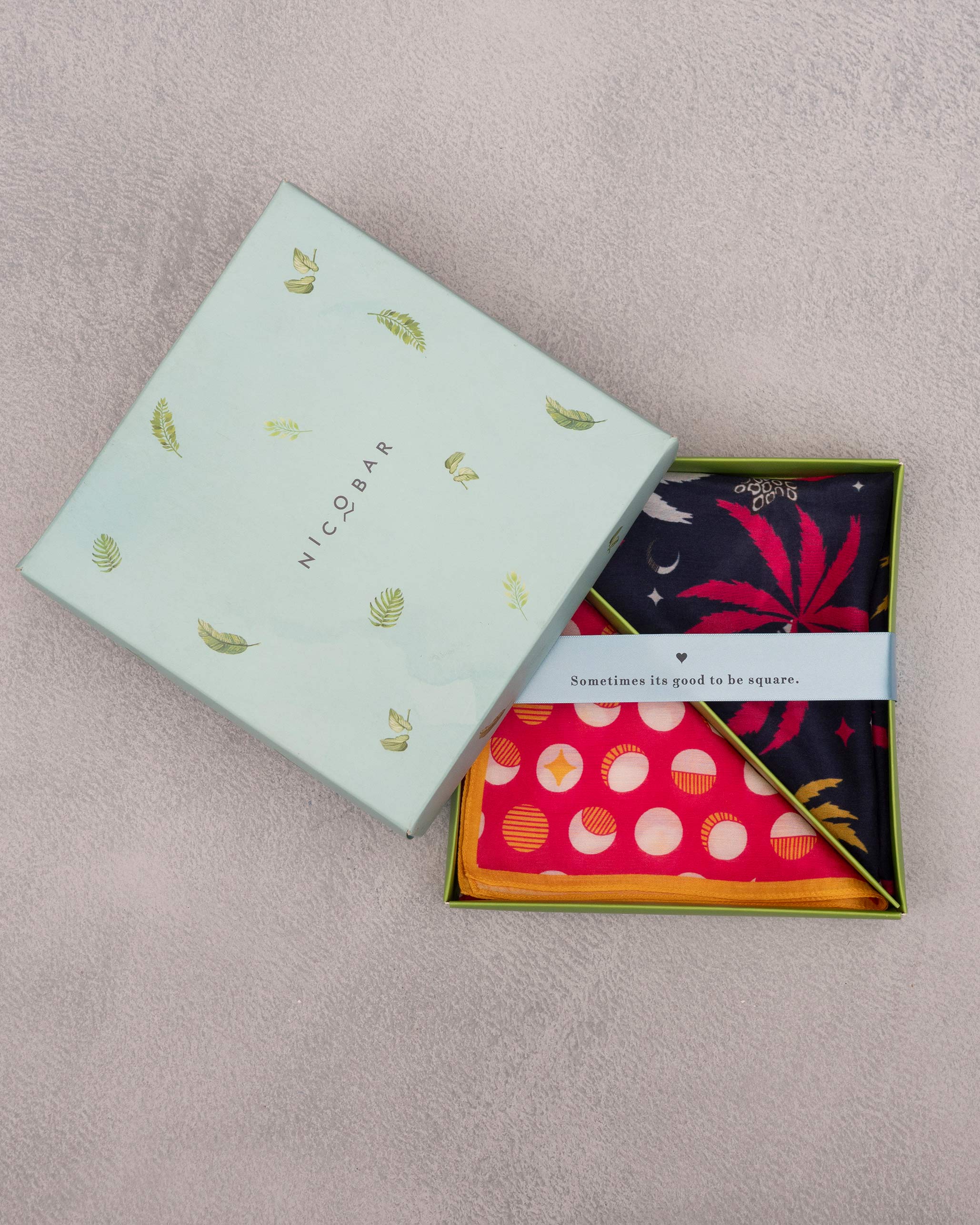 Twilight Pocket Squares - Pink & Dark Blue - Image 4
