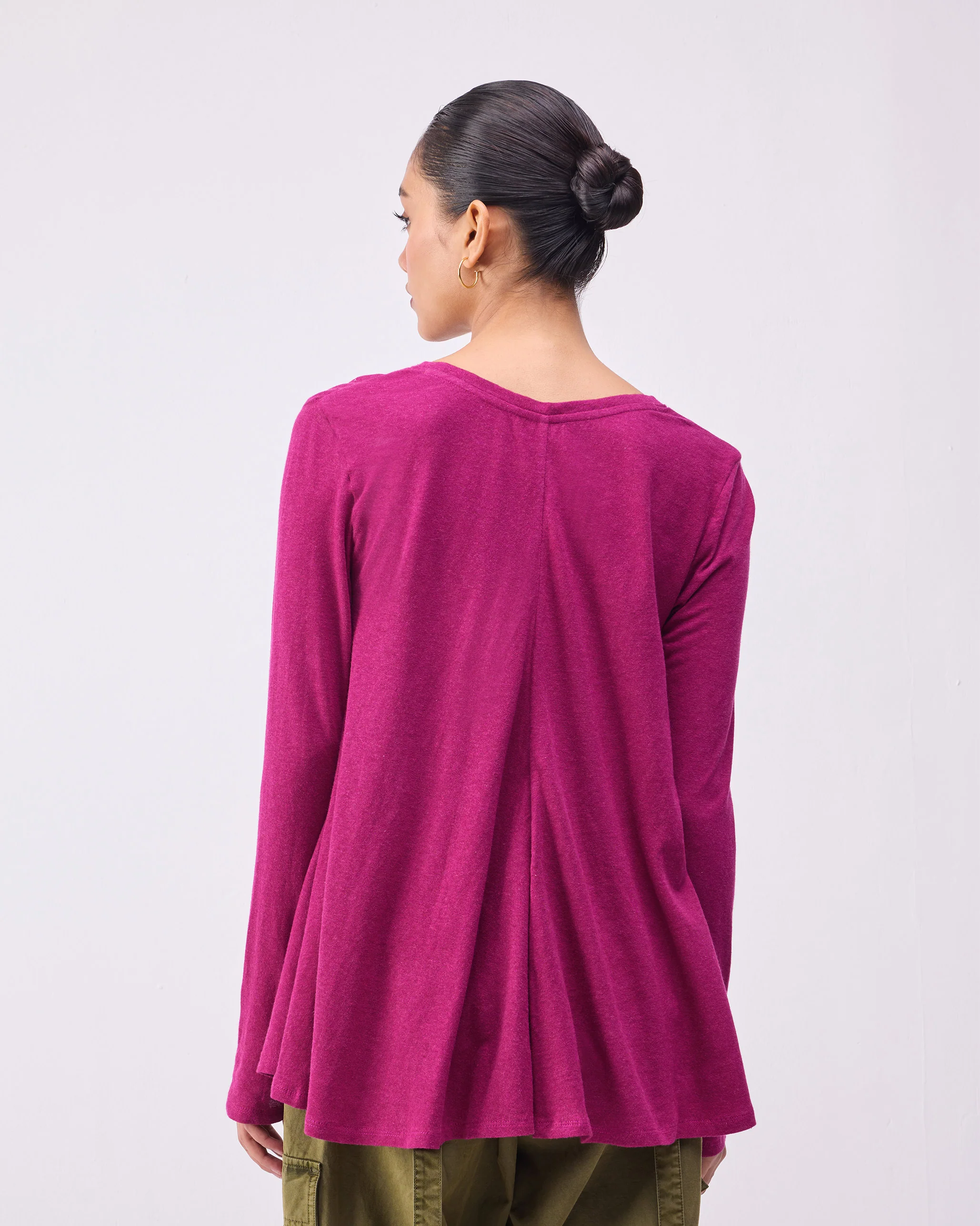 Ukiyo A-Line Top - Berry - Image 3
