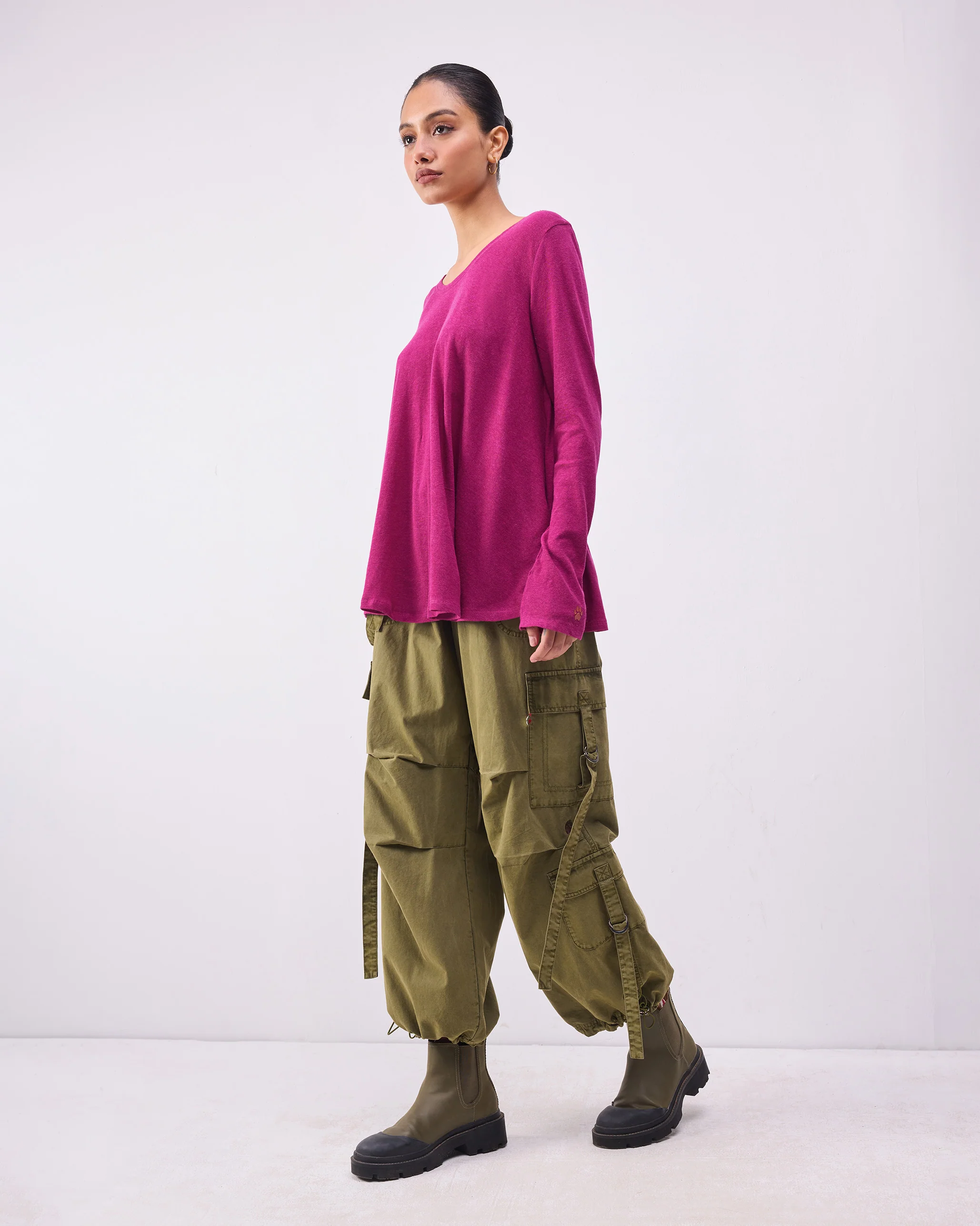 Ukiyo A-Line Top - Berry - Image 6