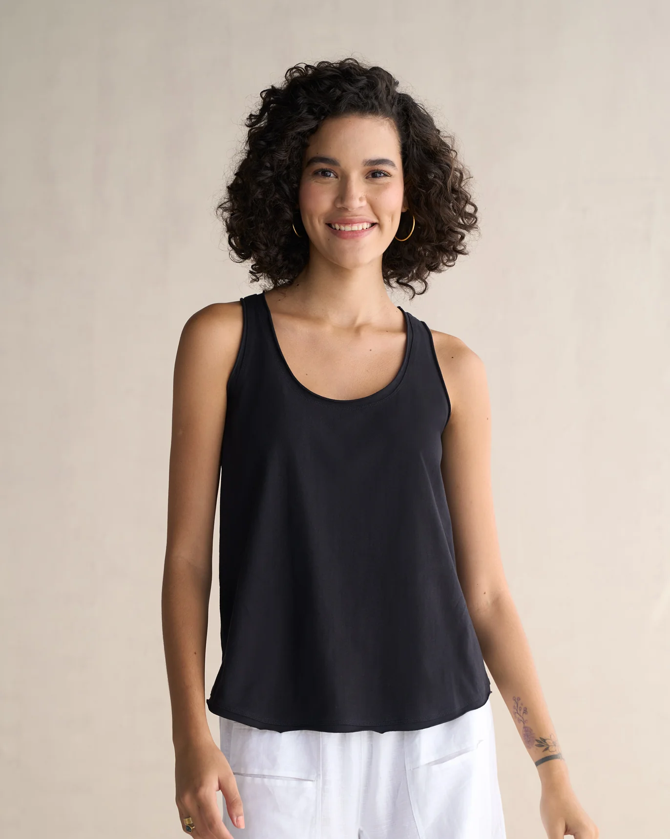 Ukiyo Racerback Tank - Black - Image 5