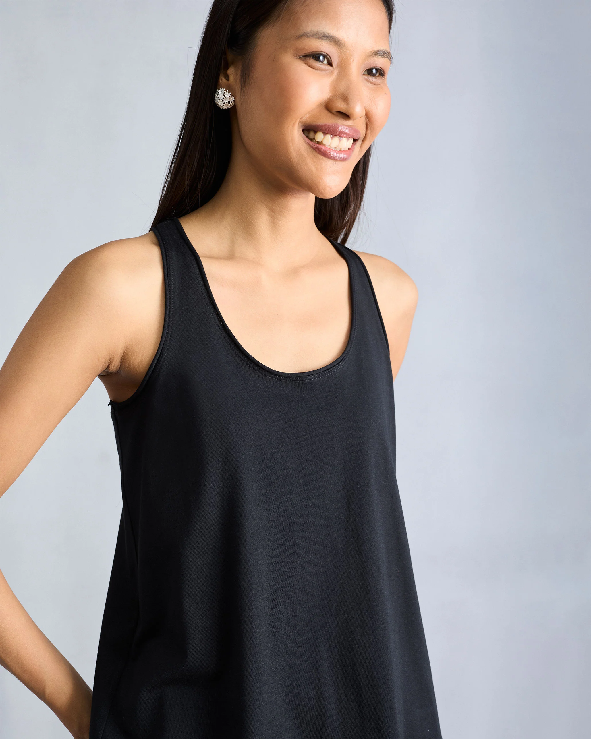 Ukiyo Racerback Tank - Black - Image 2