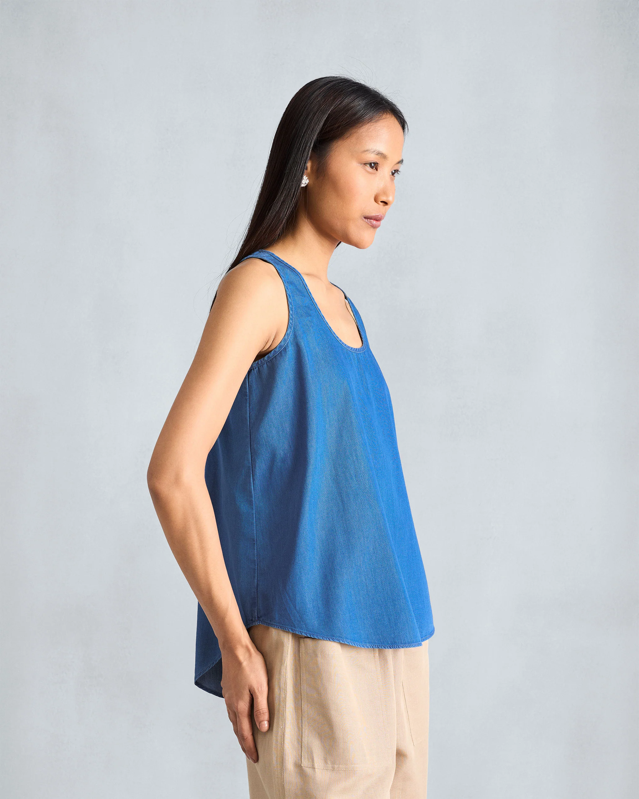 Ukiyo Racerback Tank - Denim - Image 4
