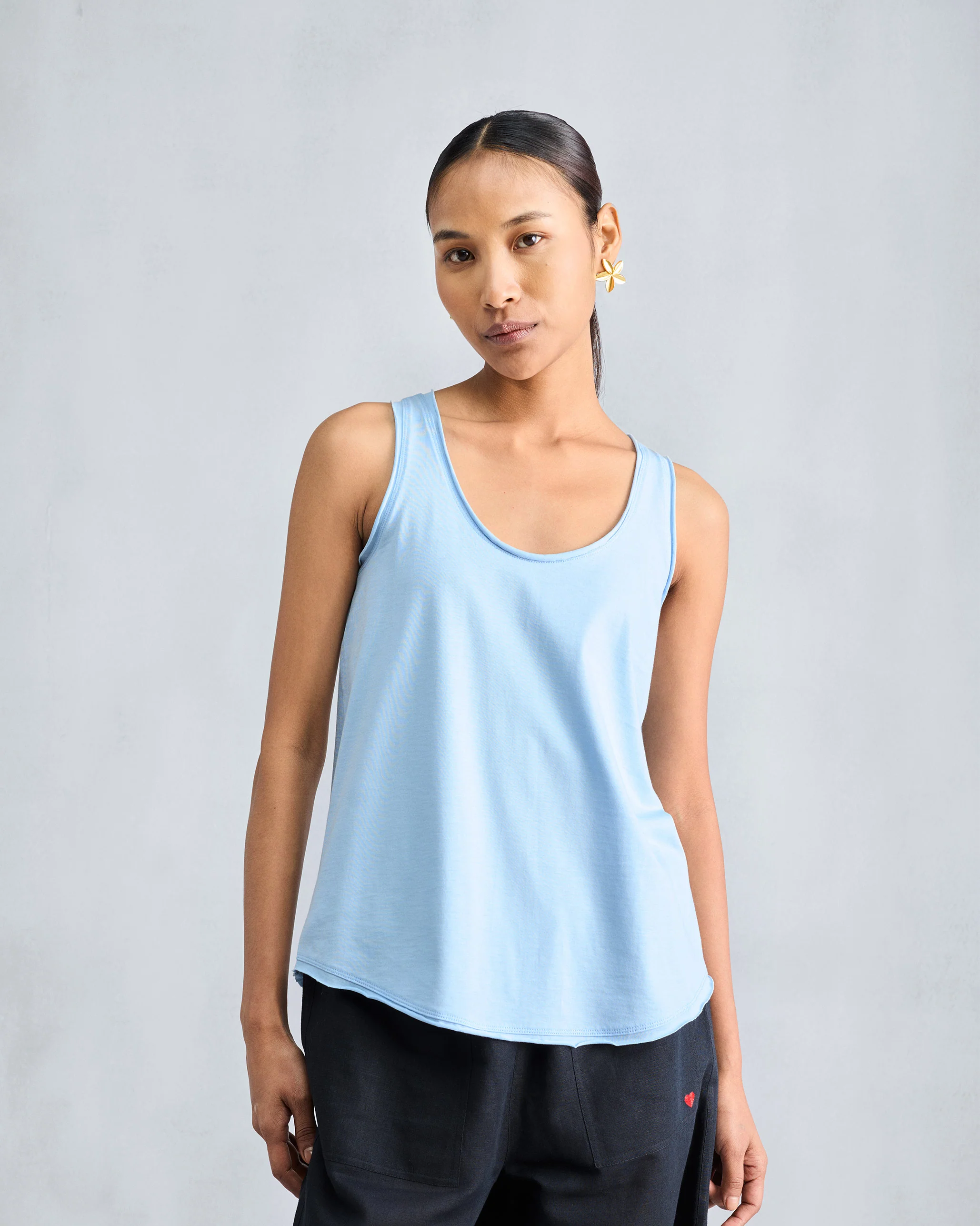 Ukiyo Racerback Tank - Light Blue - Image 3