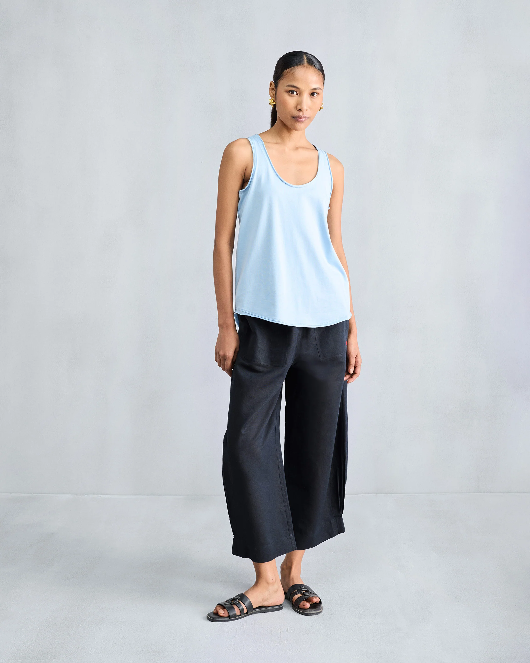 Ukiyo Racerback Tank - Light Blue - Image 8