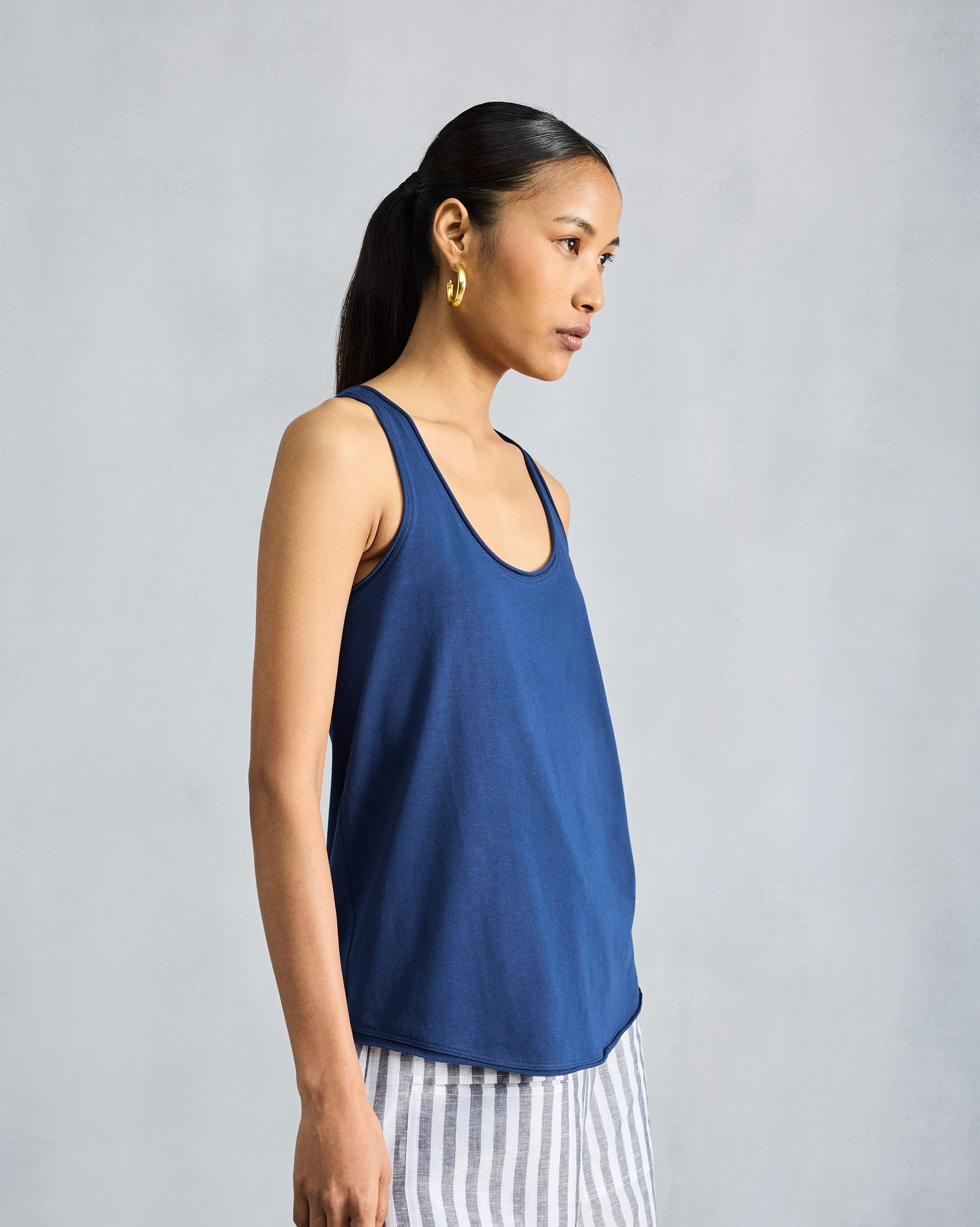 Ukiyo Racerback Tank - Navy - Image 3
