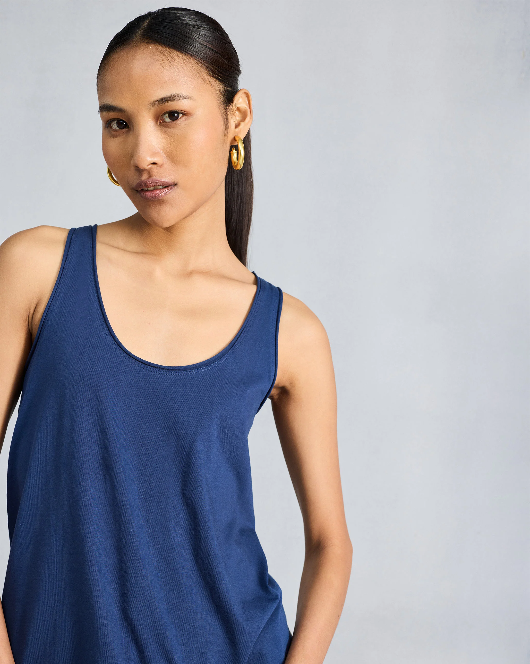 Ukiyo Racerback Tank - Navy - Image 7