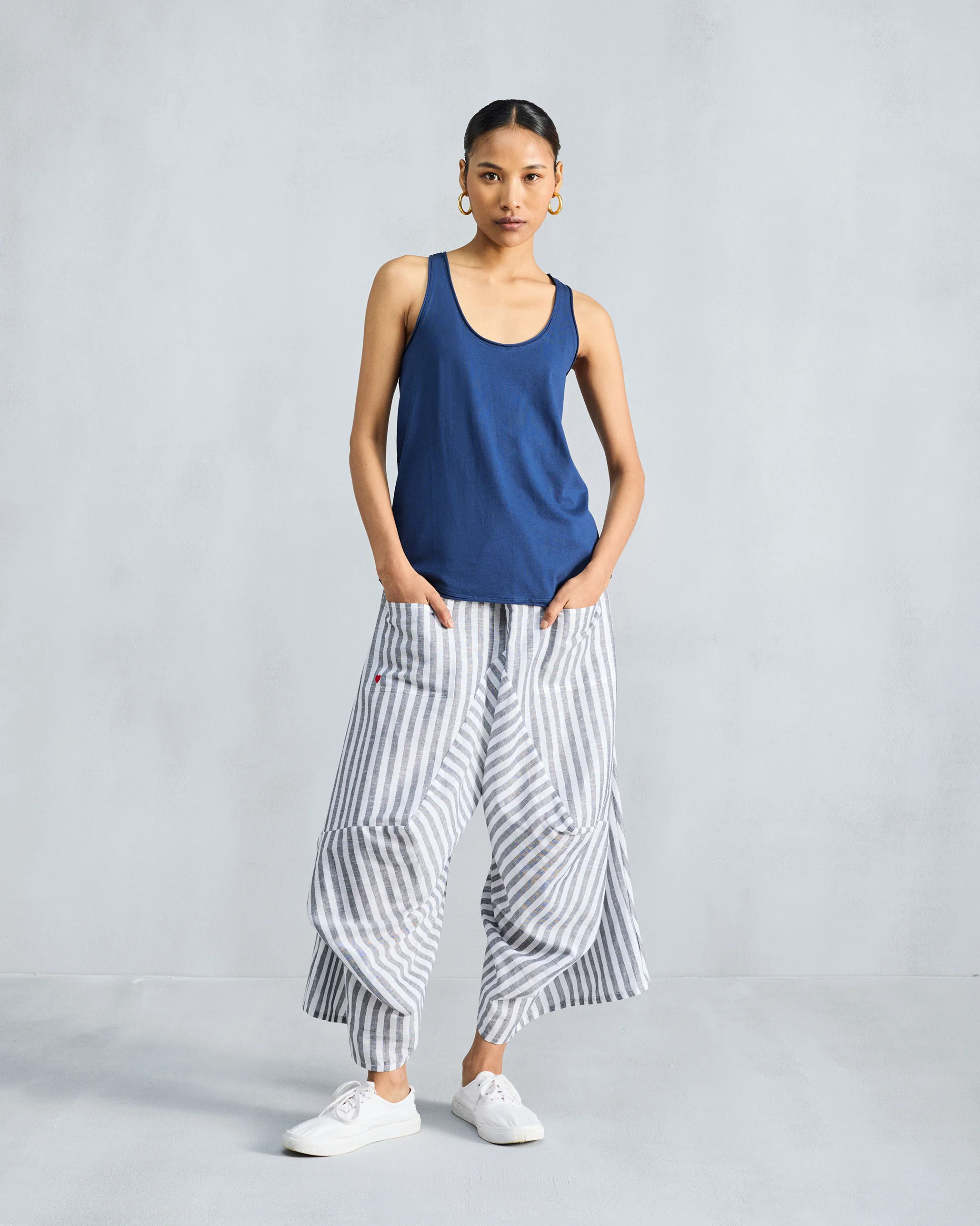 Ukiyo Racerback Tank - Navy - Image 8