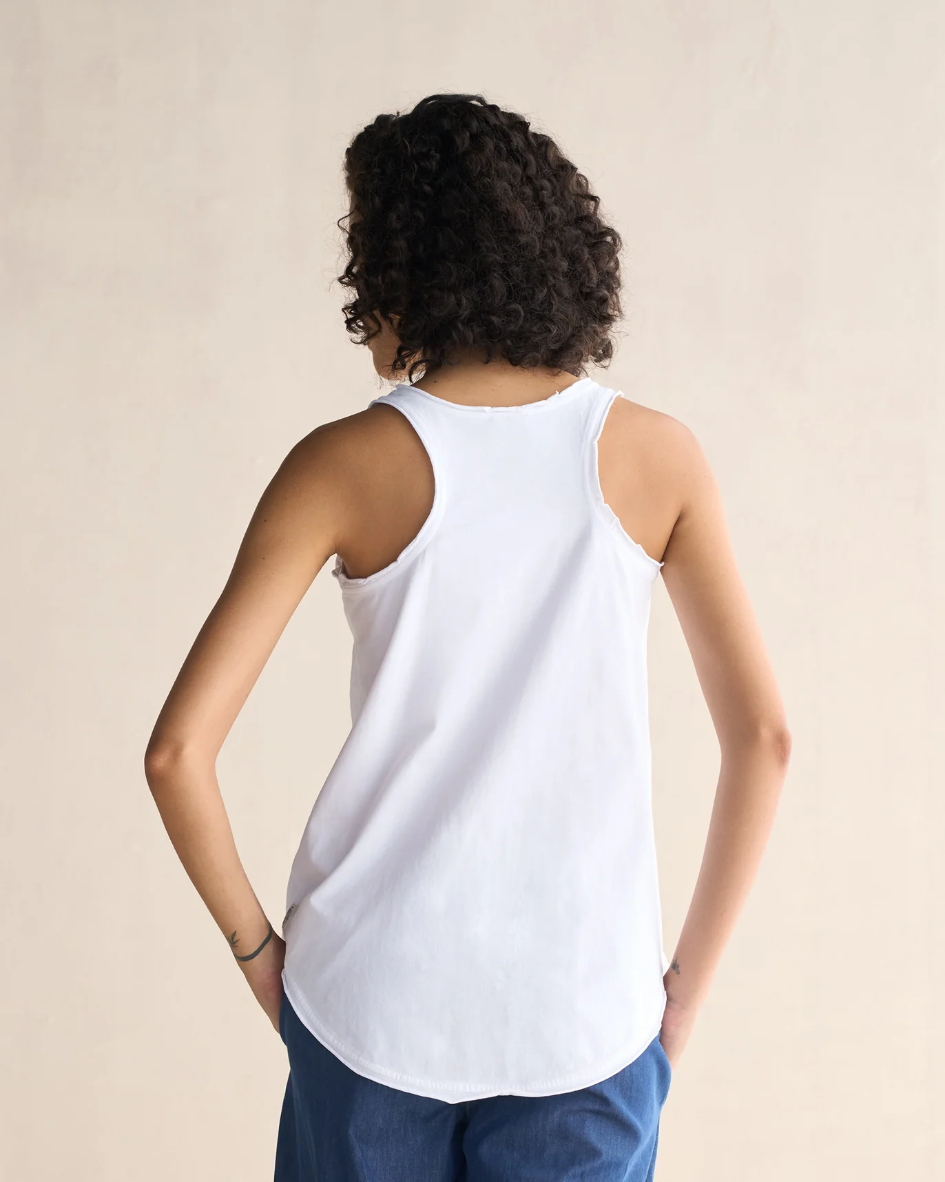 Ukiyo Racerback Tank - White - Image 3