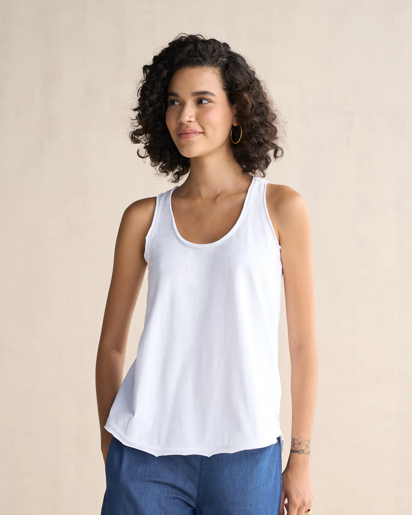 Ukiyo Racerback Tank - White - Image 4
