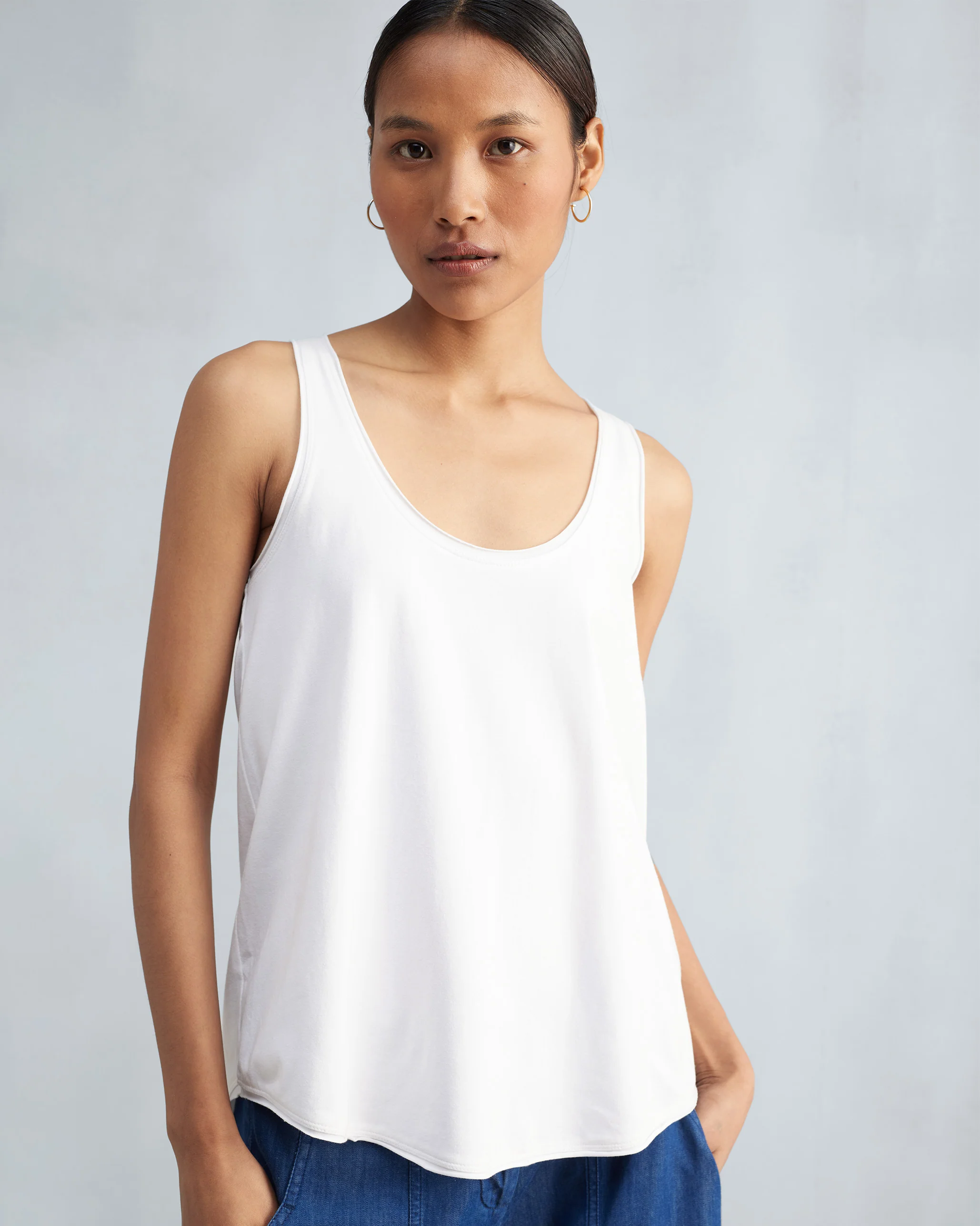 Ukiyo Racerback Tank - White - Image 3