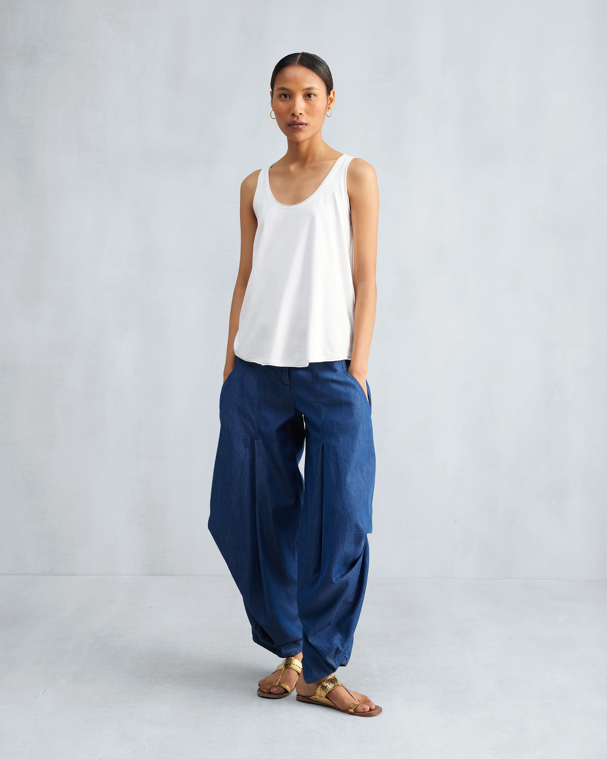 Ukiyo Racerback Tank - White - Image 4