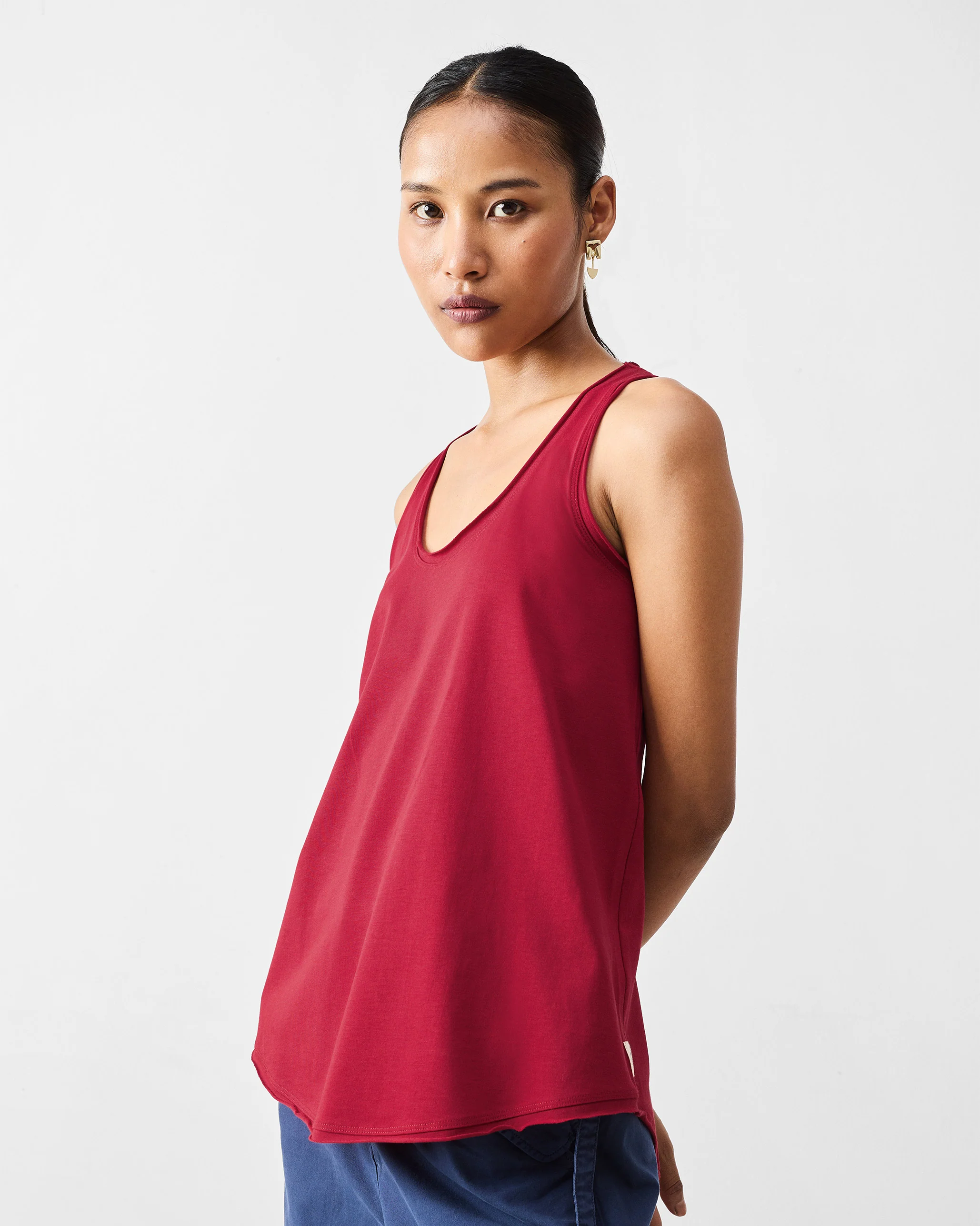 Ukiyo Racerback Top - Red - Image 3