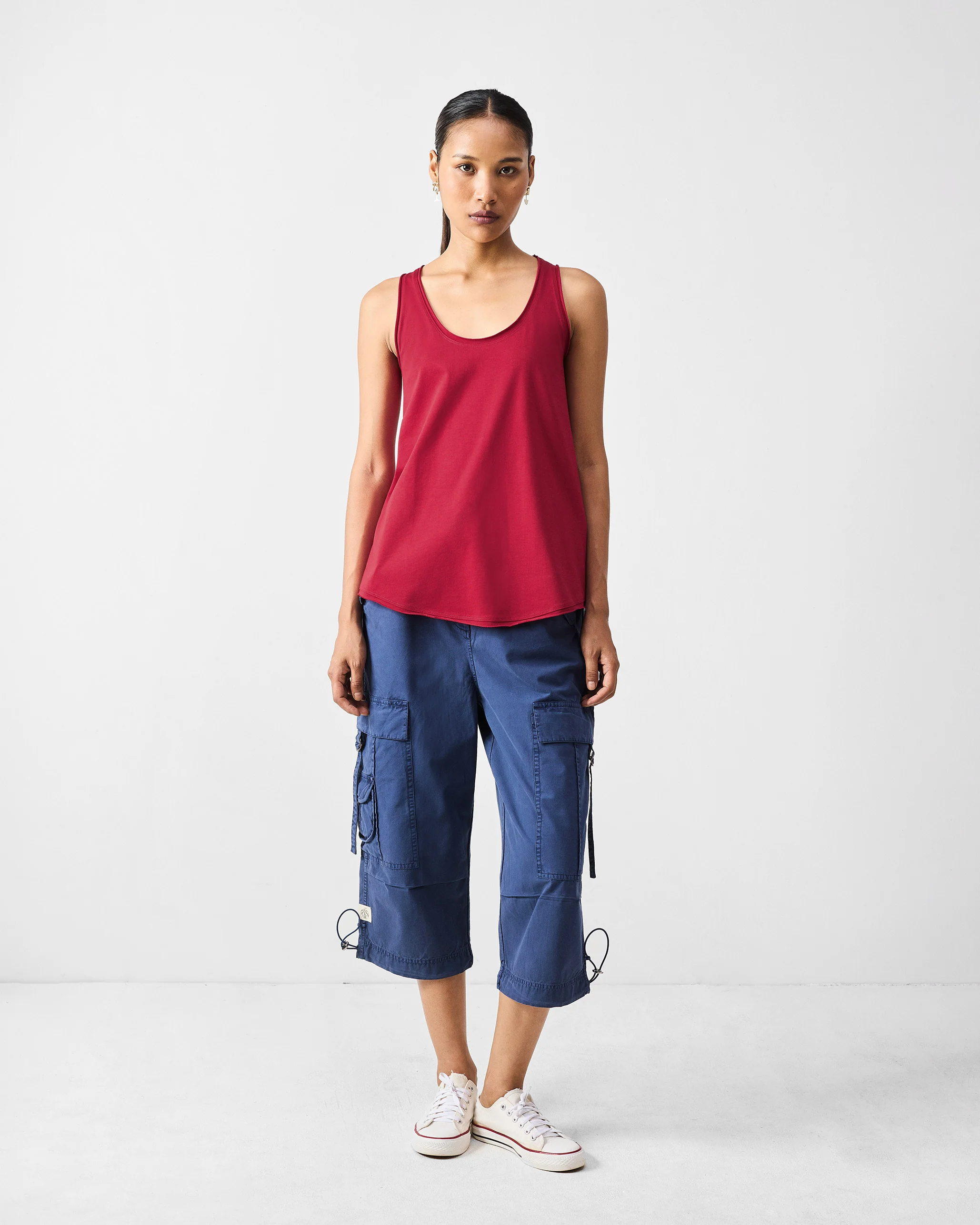 Ukiyo Racerback Top - Red - Image 6