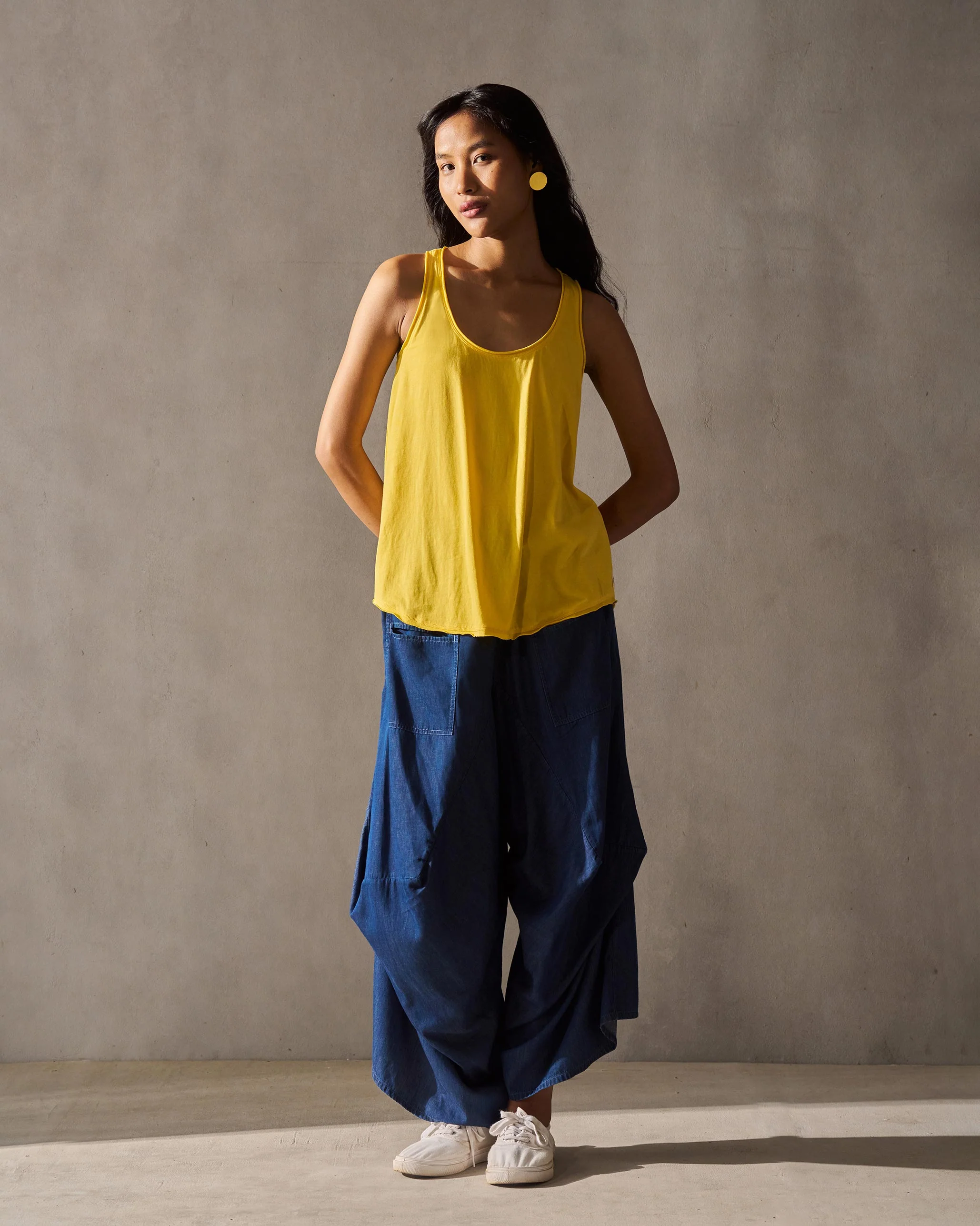 Ukiyo Racerback Top - Yellow - Image 5