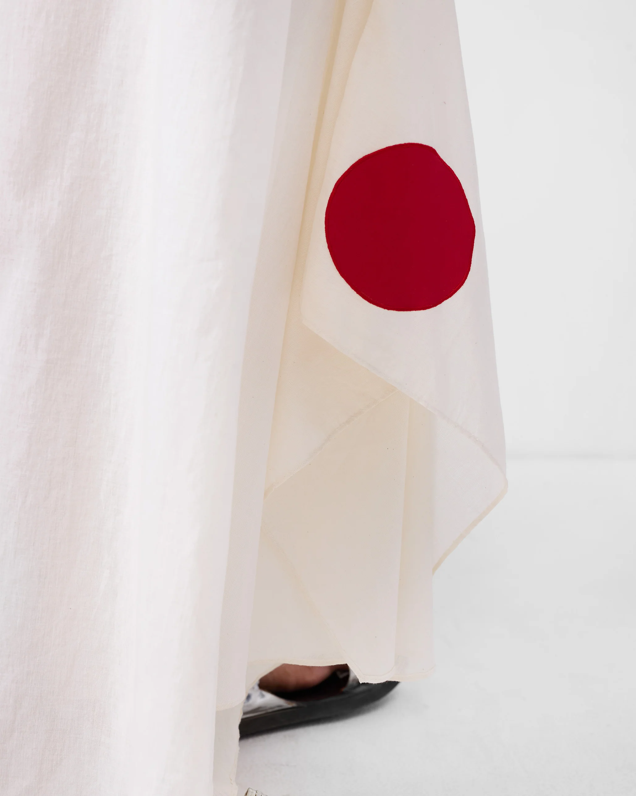 Uneven Hem Pants - Ivory - Image 2