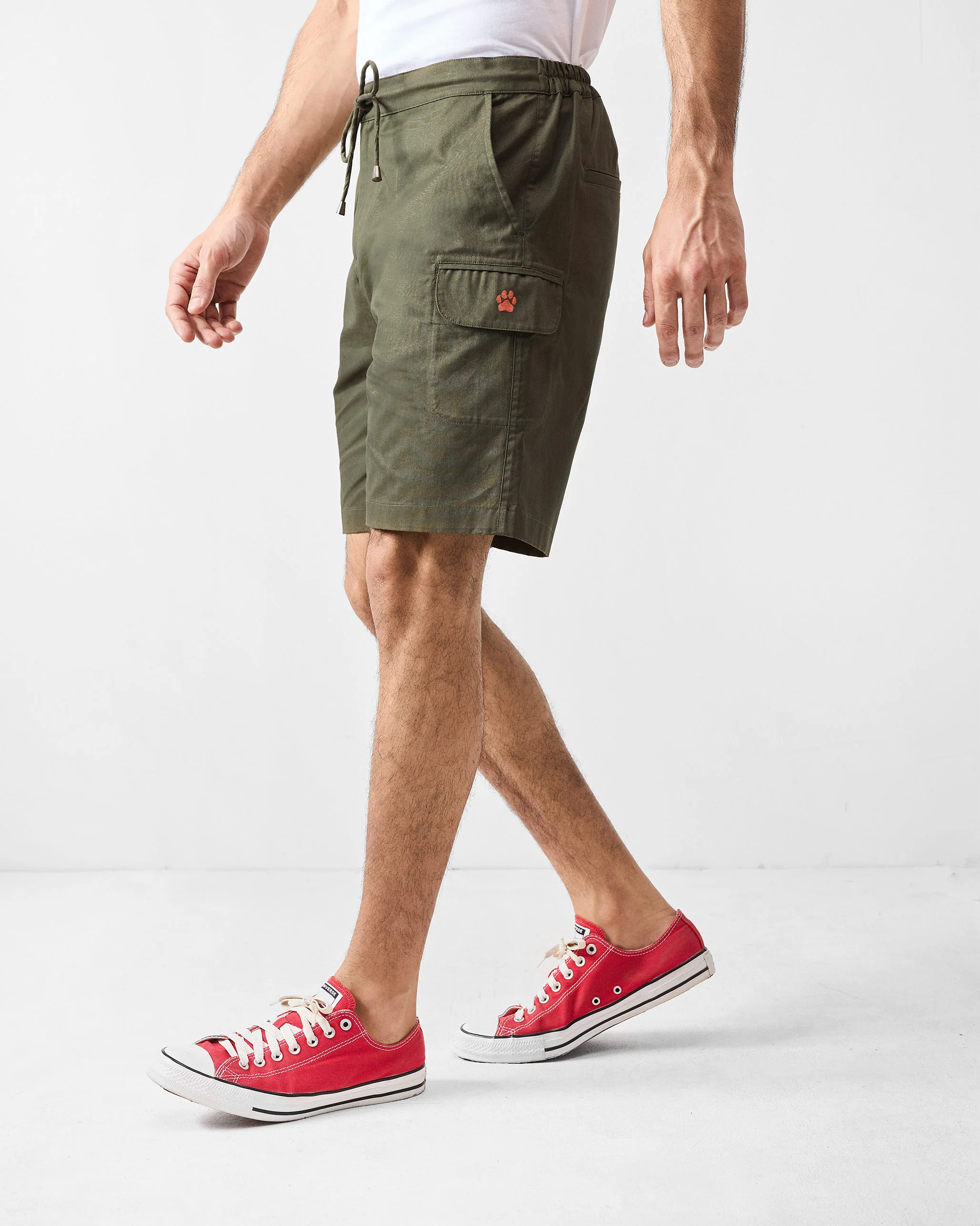 Utility Shorts - Olive - Image 3