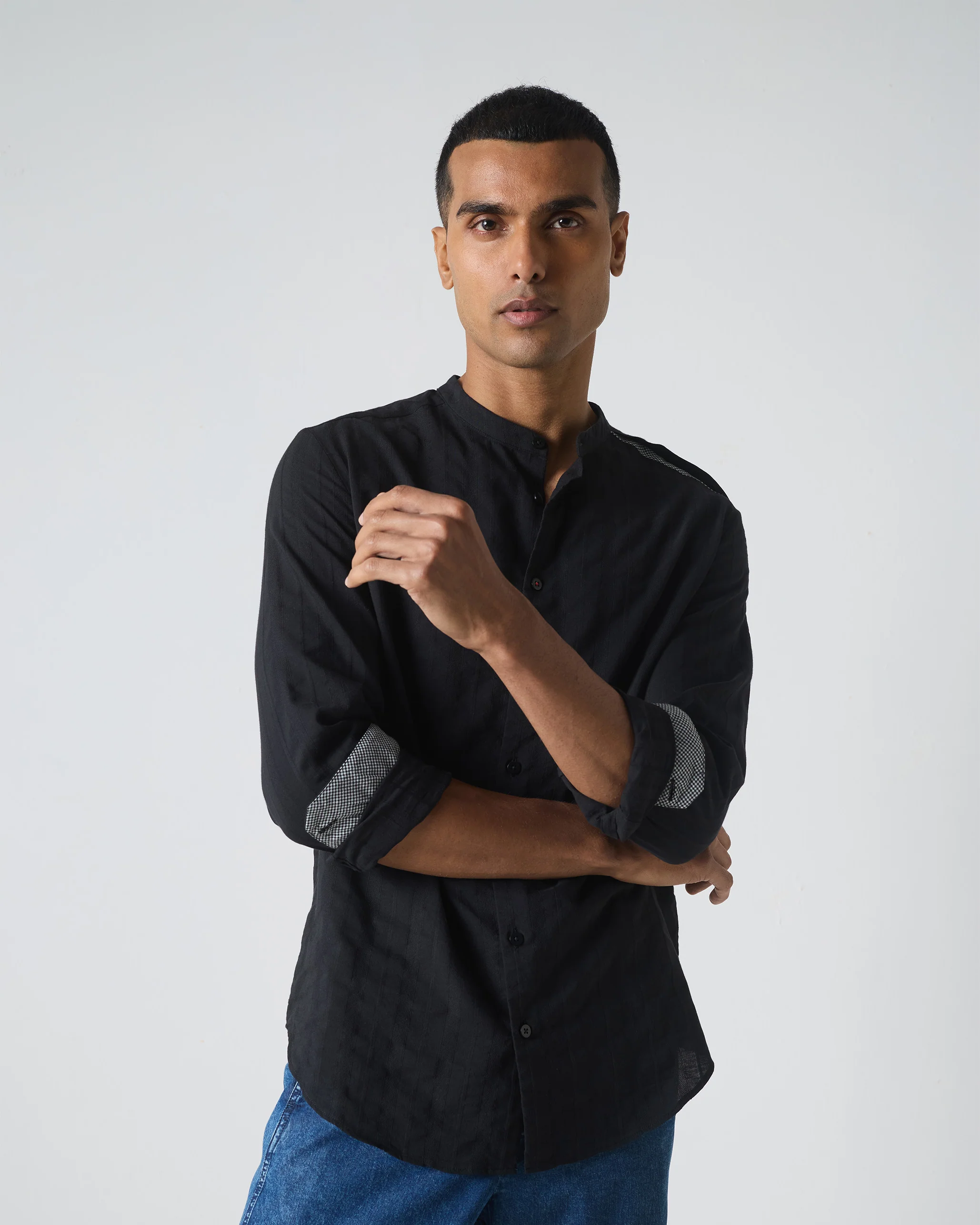 Varkala Shirt - Black Stripes - Image 4