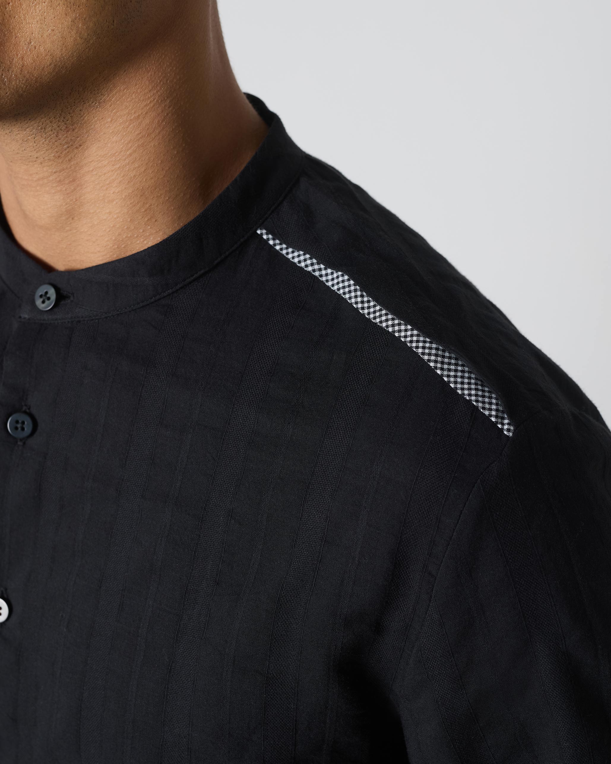 Varkala Shirt - Black Stripes - Image 5