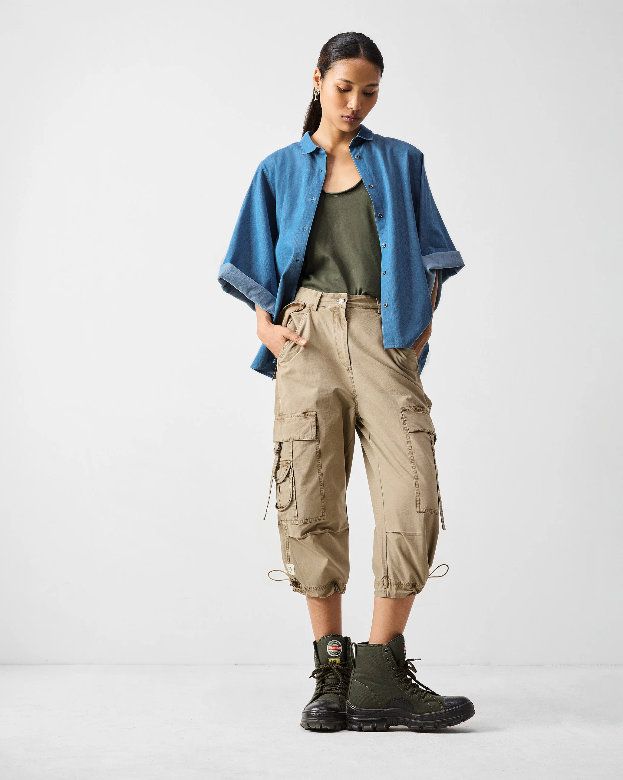 Vellore Capris - Khaki - Image 7