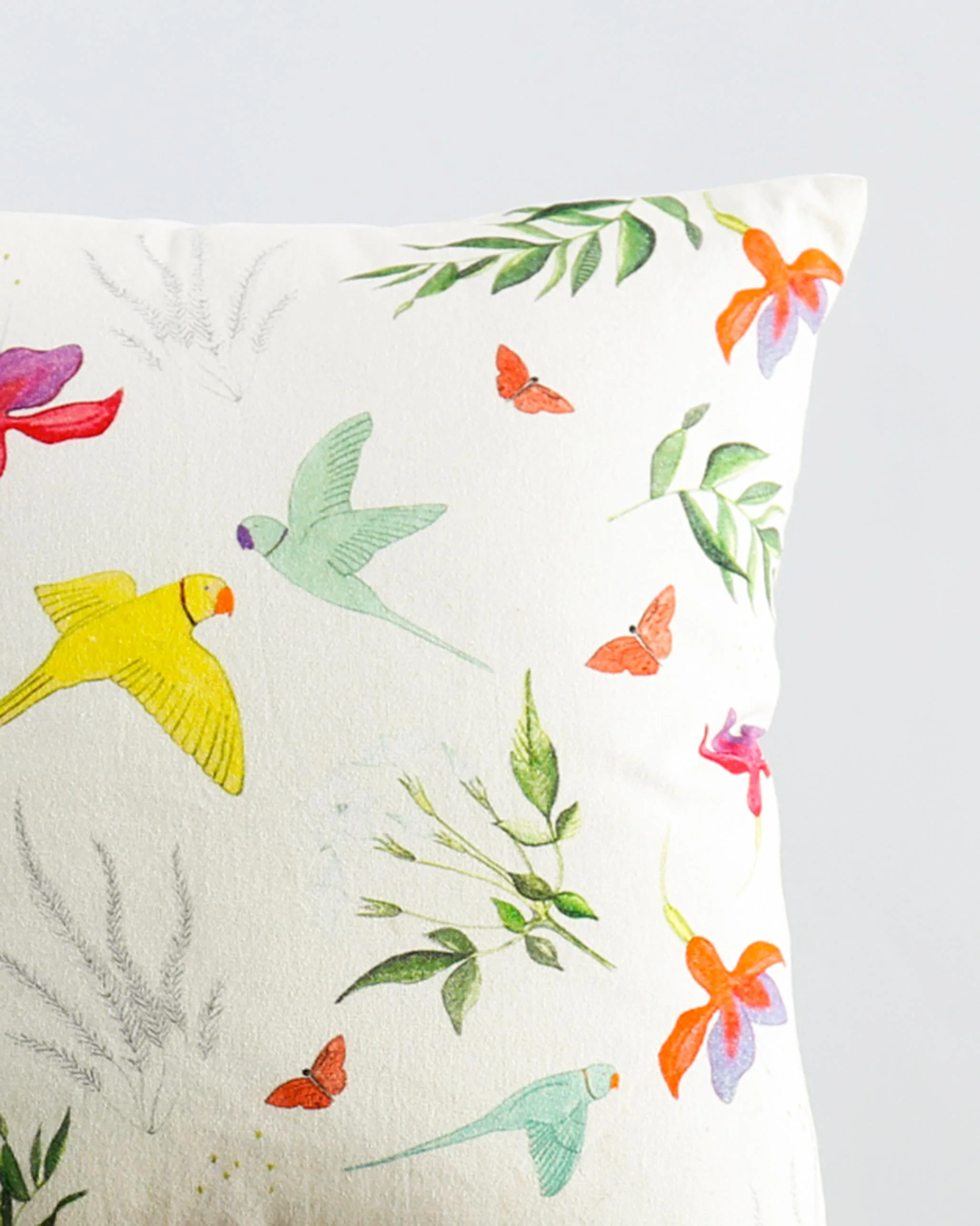 Verandah Botanical Cushion Cover - Ivory - Image 2
