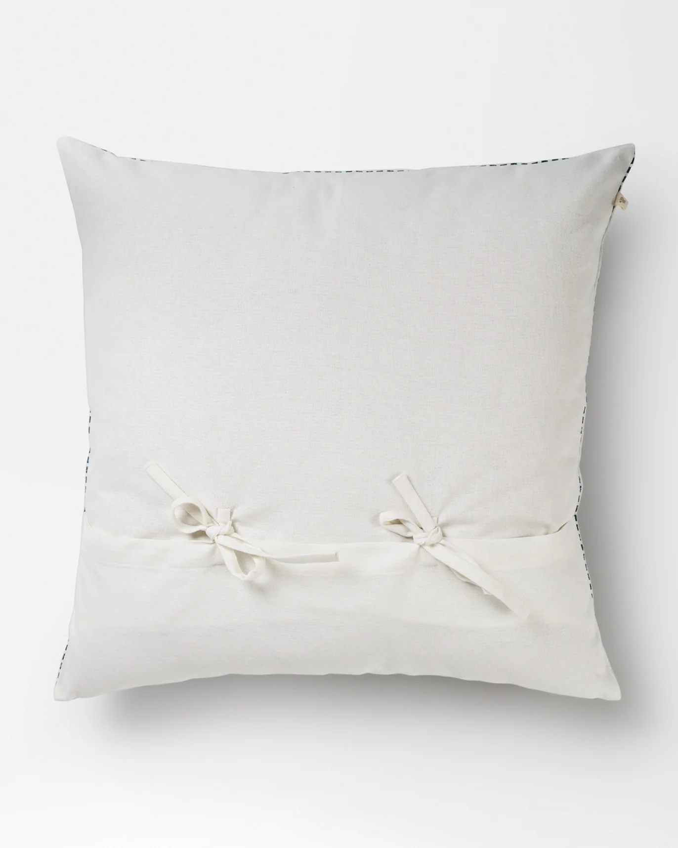 Verandah Checkered Block Cushion Cover - Blue - Image 2
