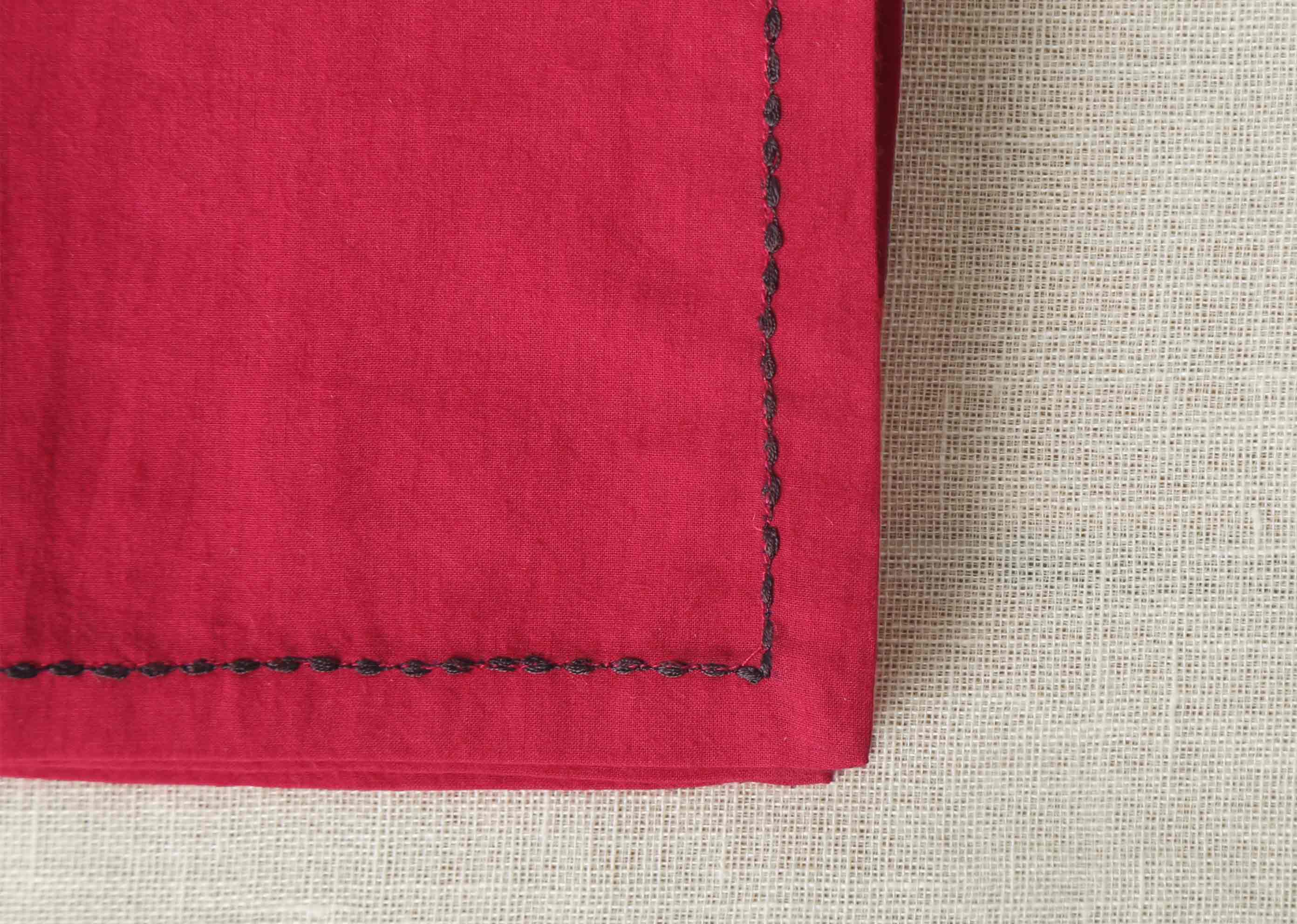 Verandah Cocktail Napkins (Set of 6) - Fuchsia - Image 3