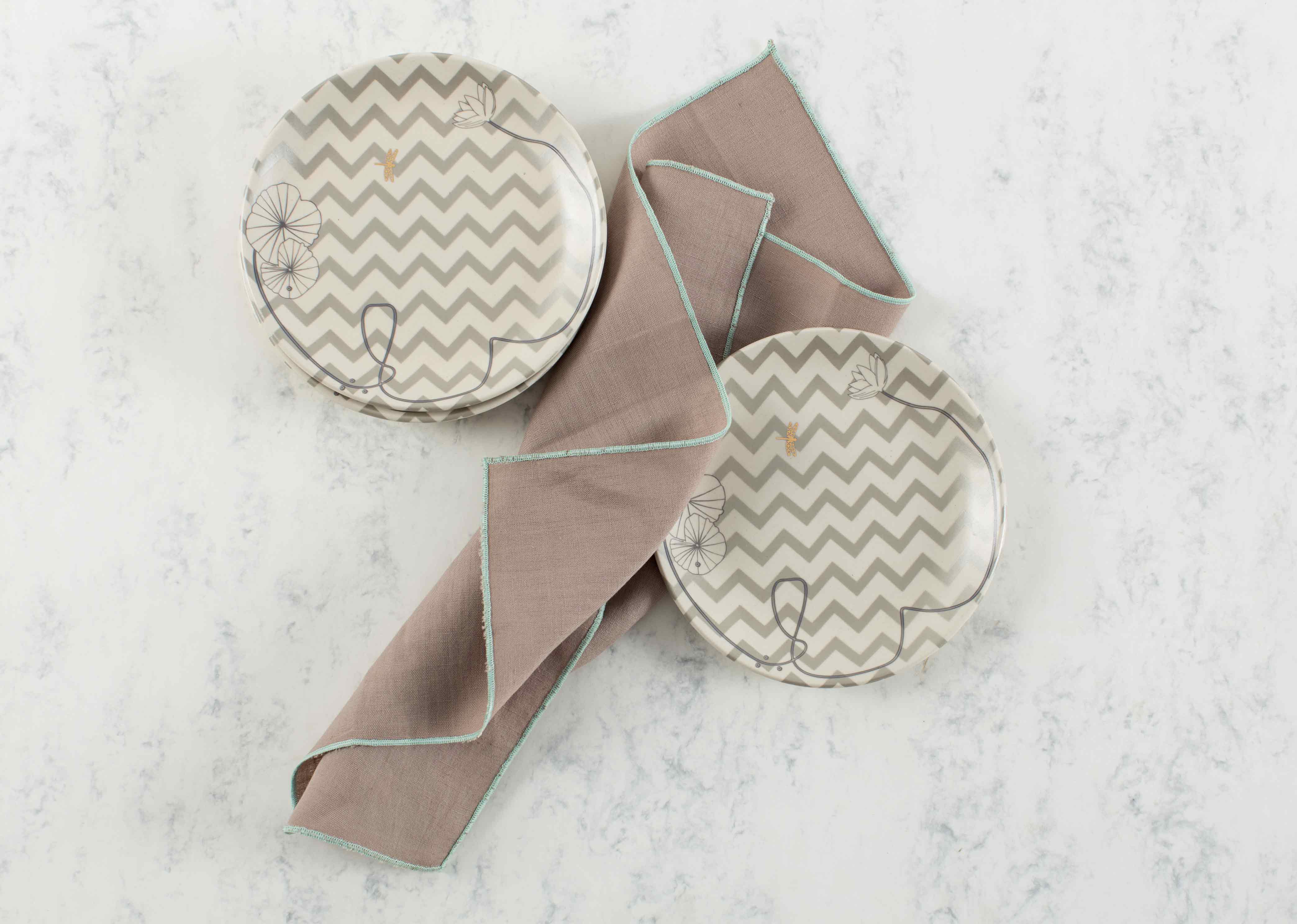 Verandah Dinner Napkins (Set of 6) - Grey - Image 3