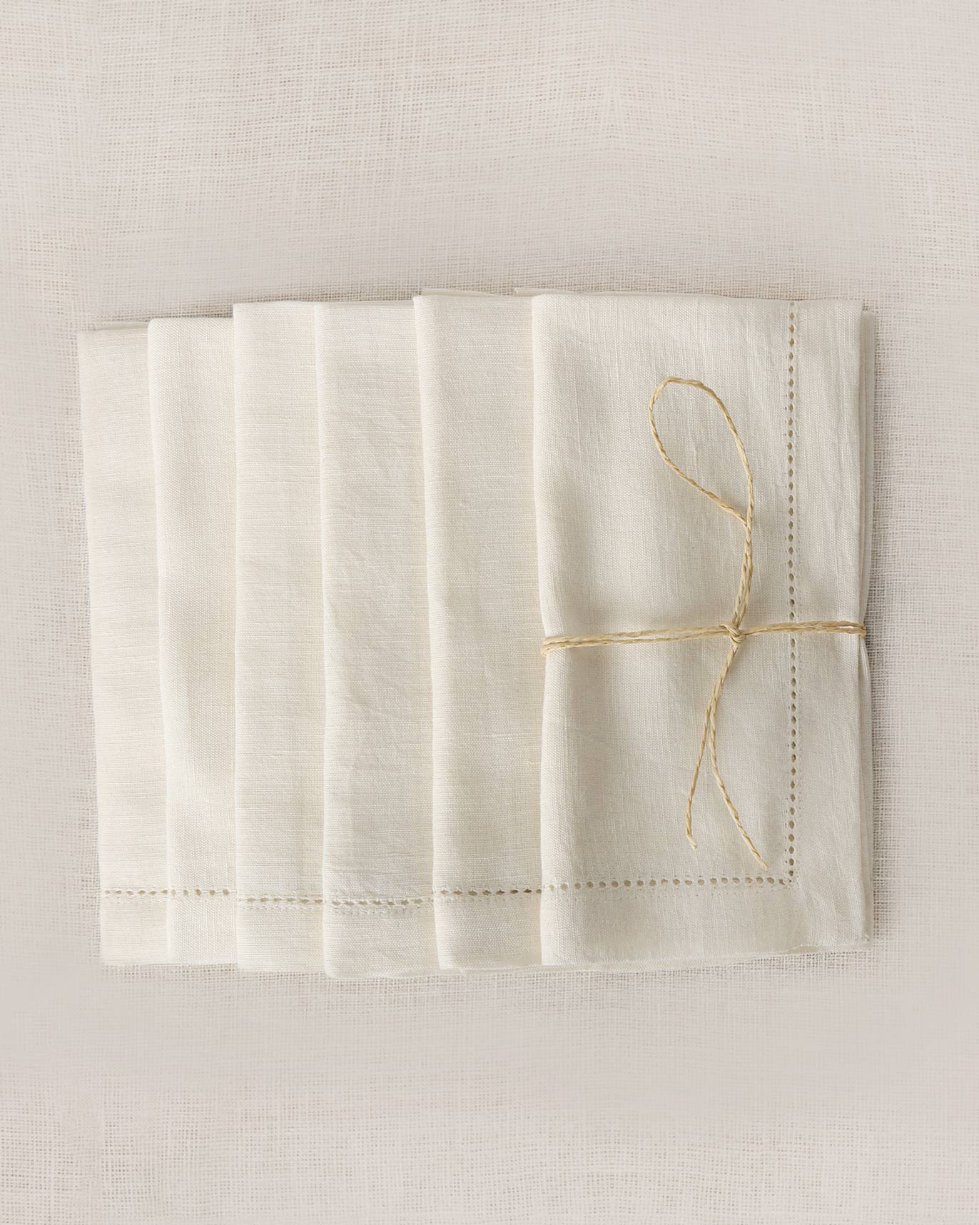 Verandah Dinner Napkins (Set of 6) - Ivory - Image 2