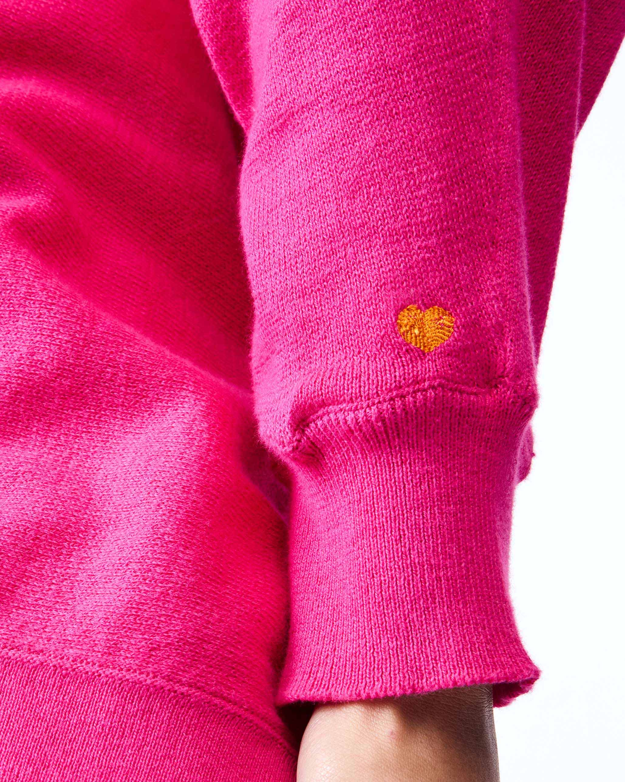 Victoria Boatneck Pullover - Fuchsia - Image 4