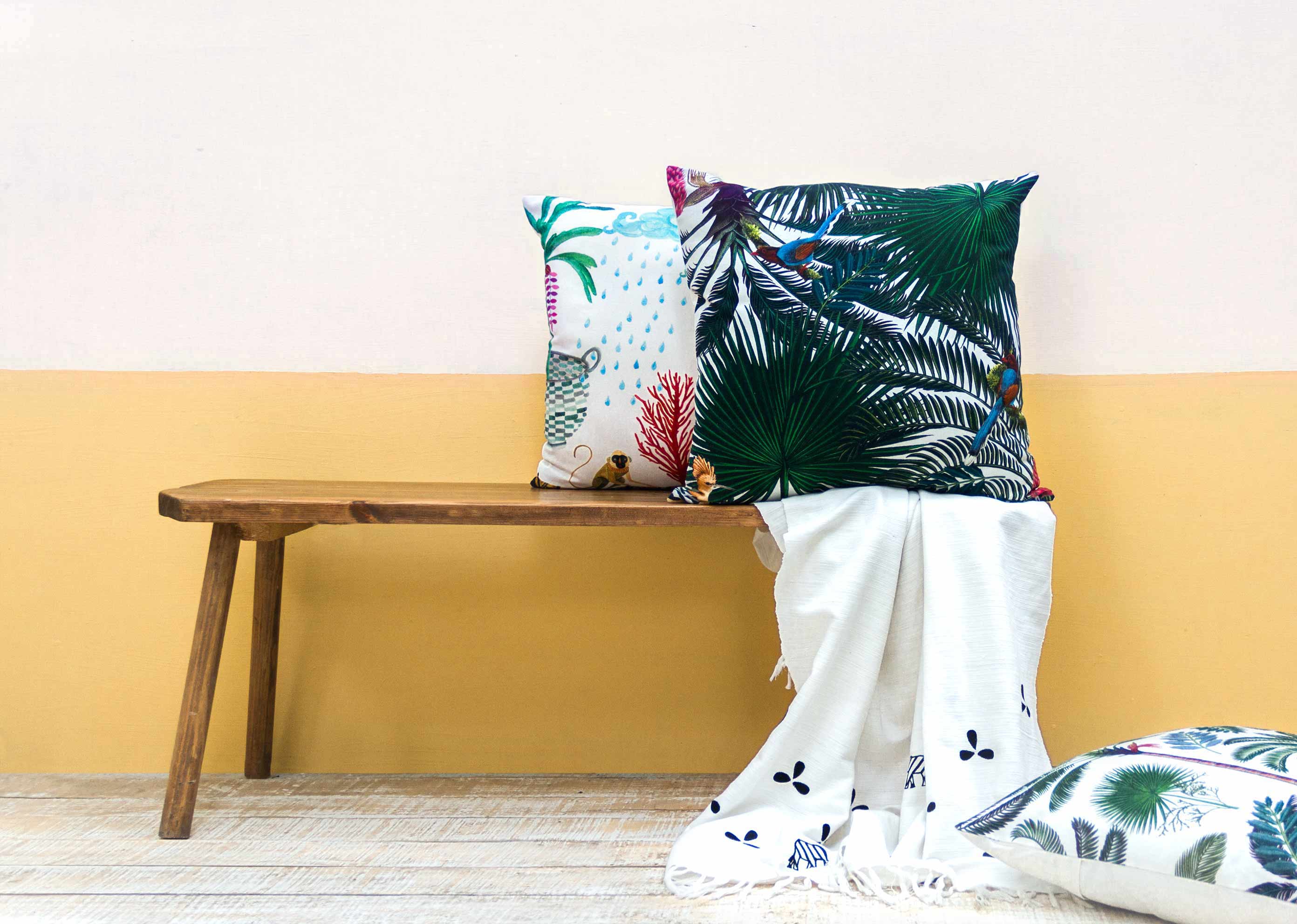 Viyan Cushion Cover - White - Image 3