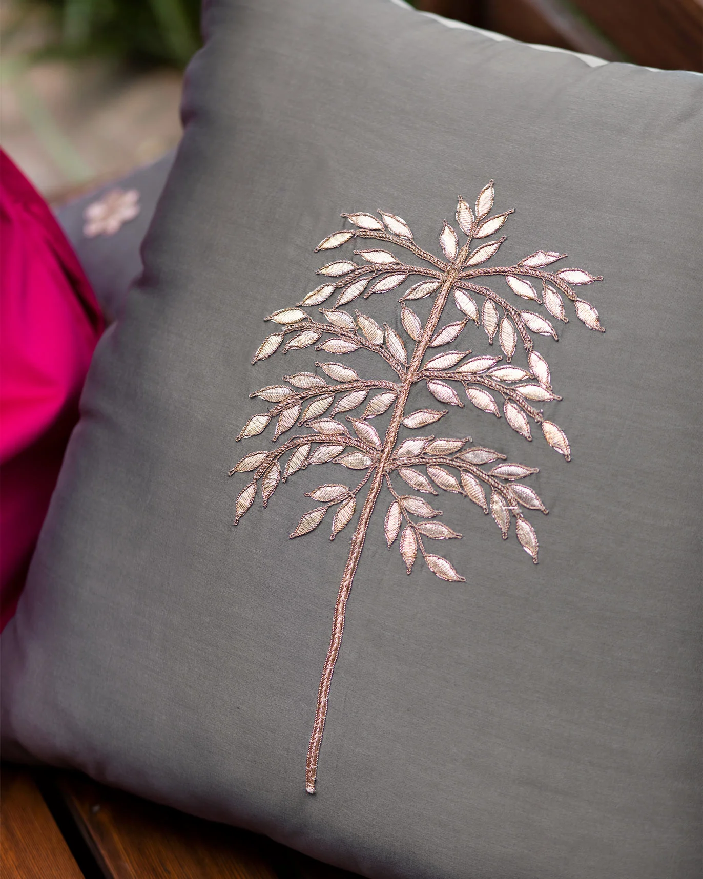 Vriksh Cushion Cover - Soft grey - Image 2
