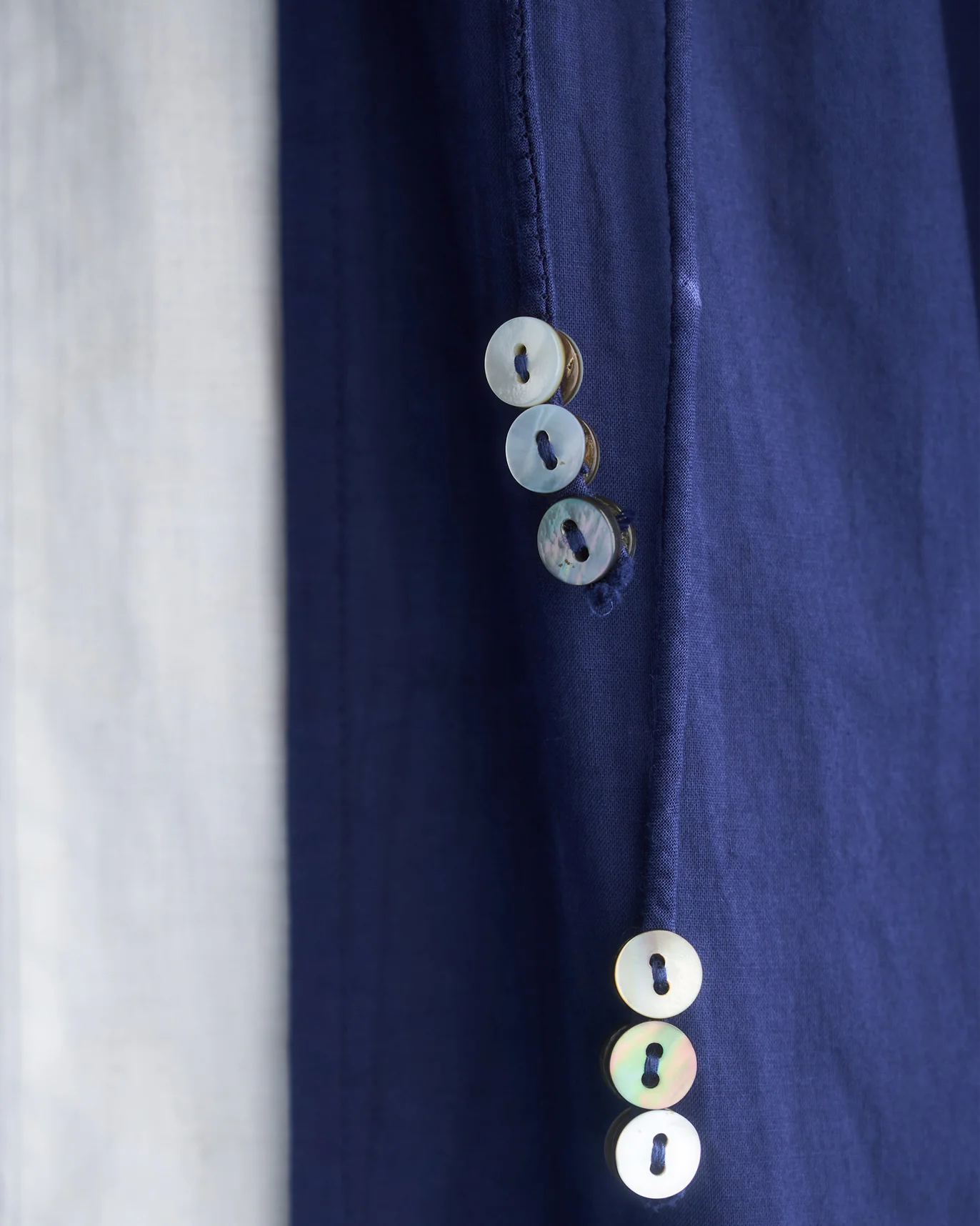 Waist Gathered Kurta - Blue - Image 3