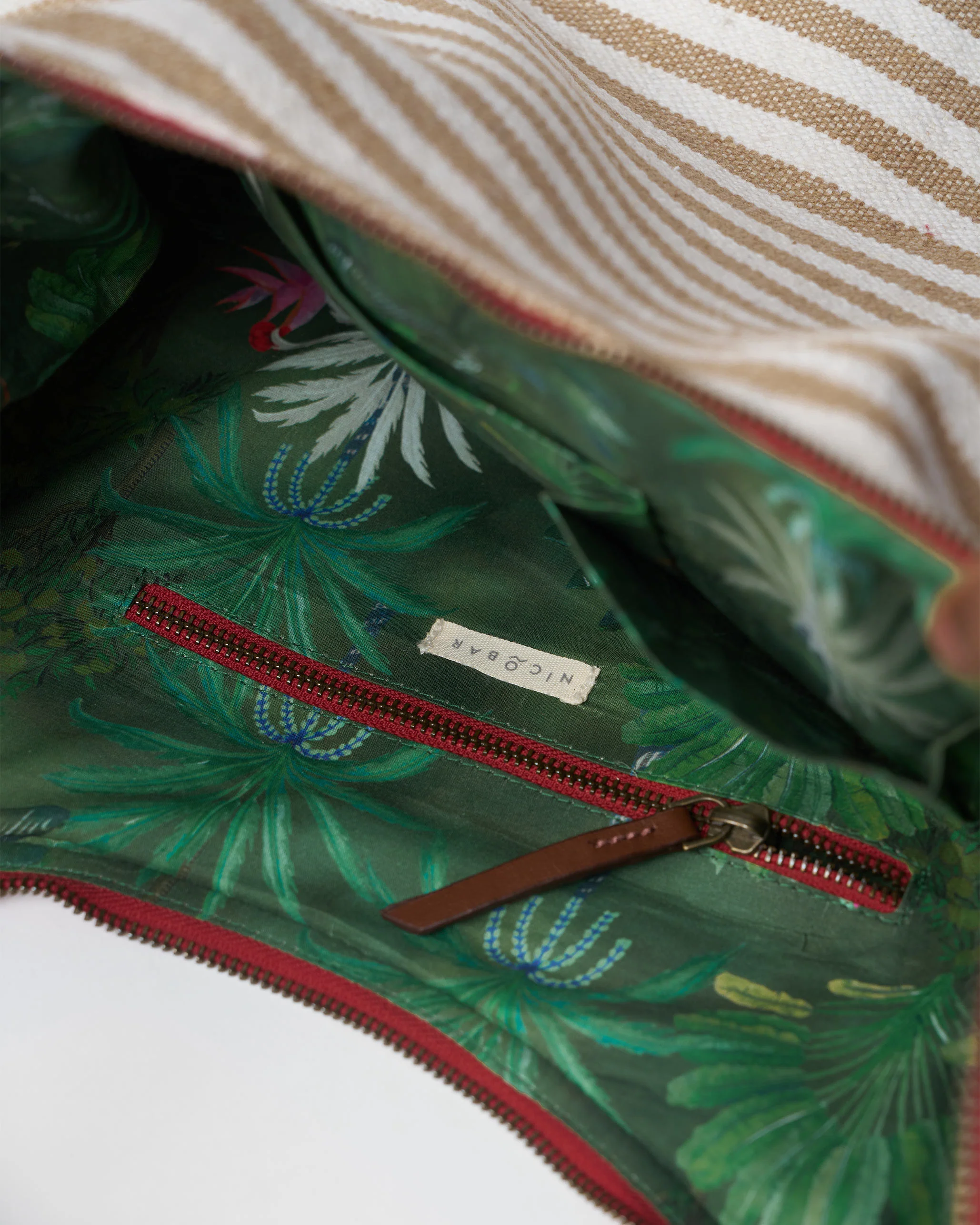 Wayfarer Bag - Beige & White Stripes - Image 7