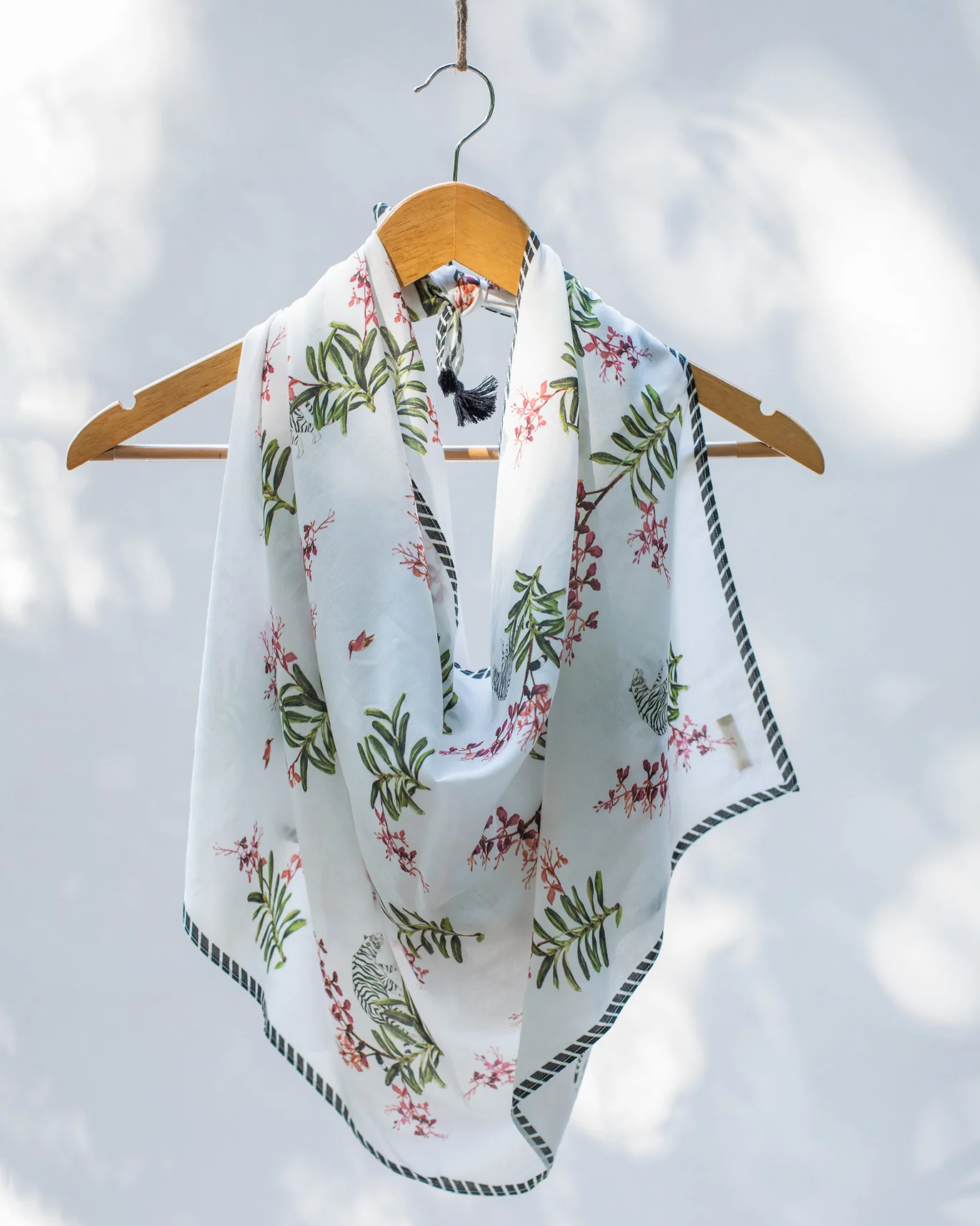 White Tiger Scarf - White - Image 5