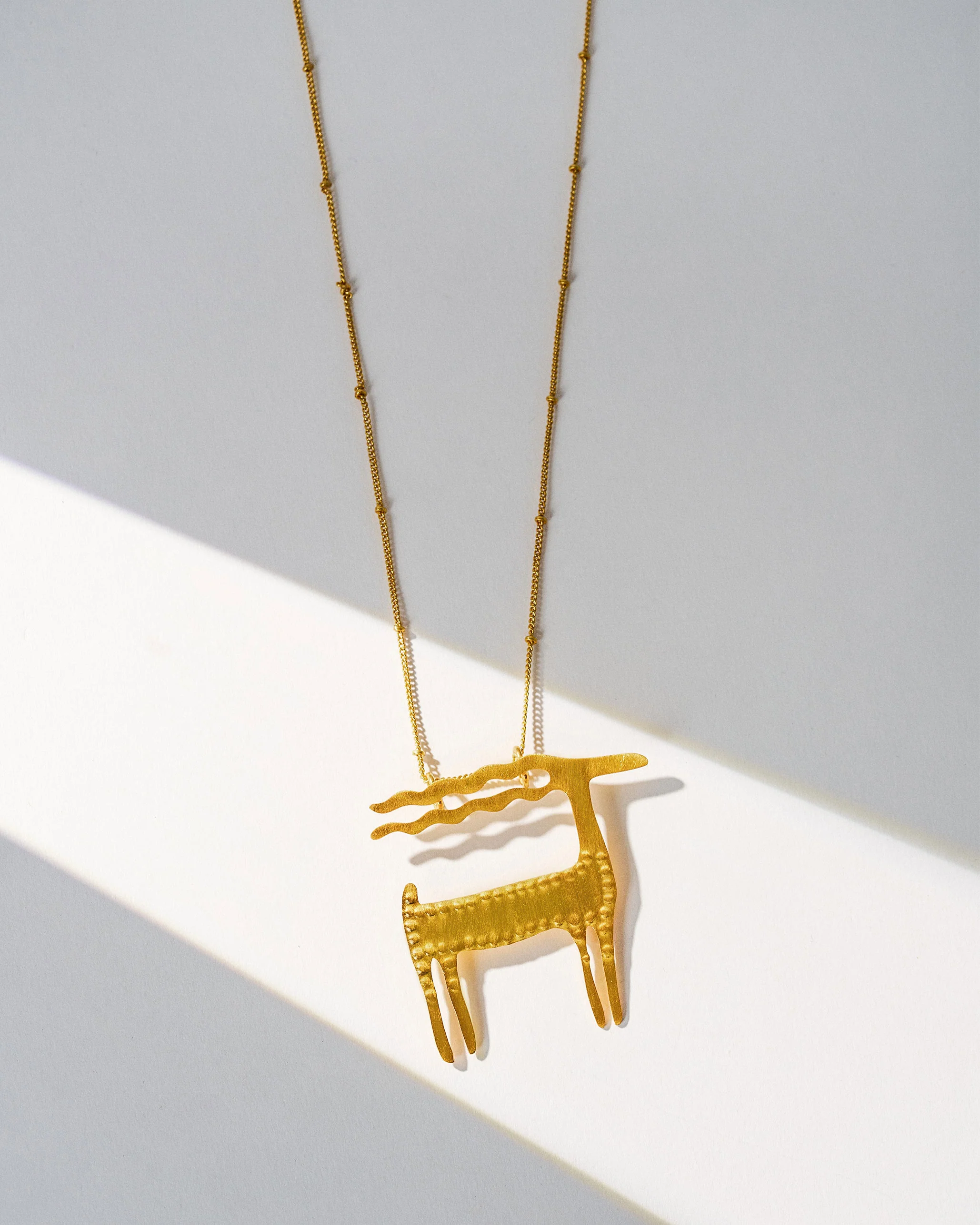 Windy Ram Necklace - Gold - Image 3