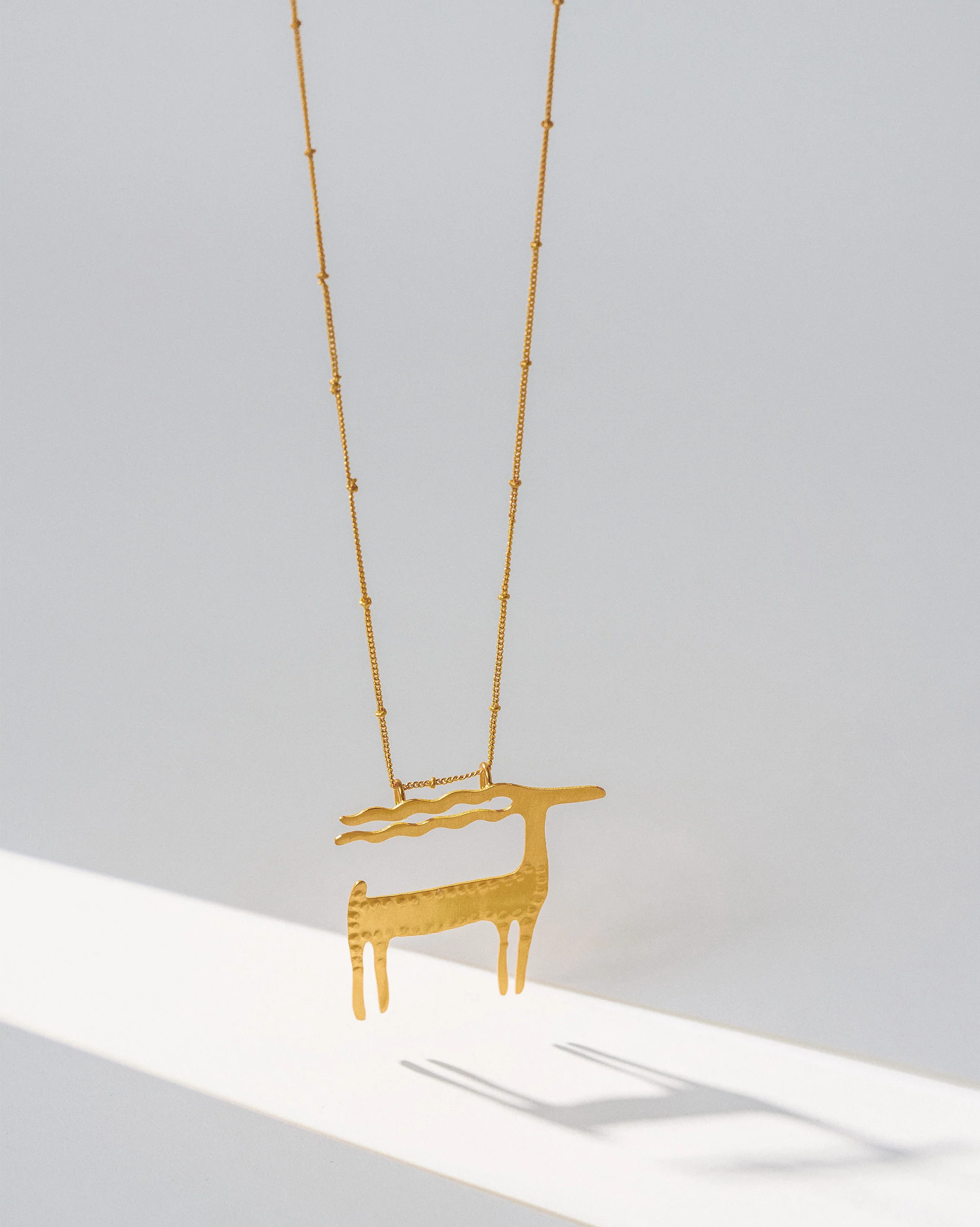 Windy Ram Necklace - Gold - Image 4